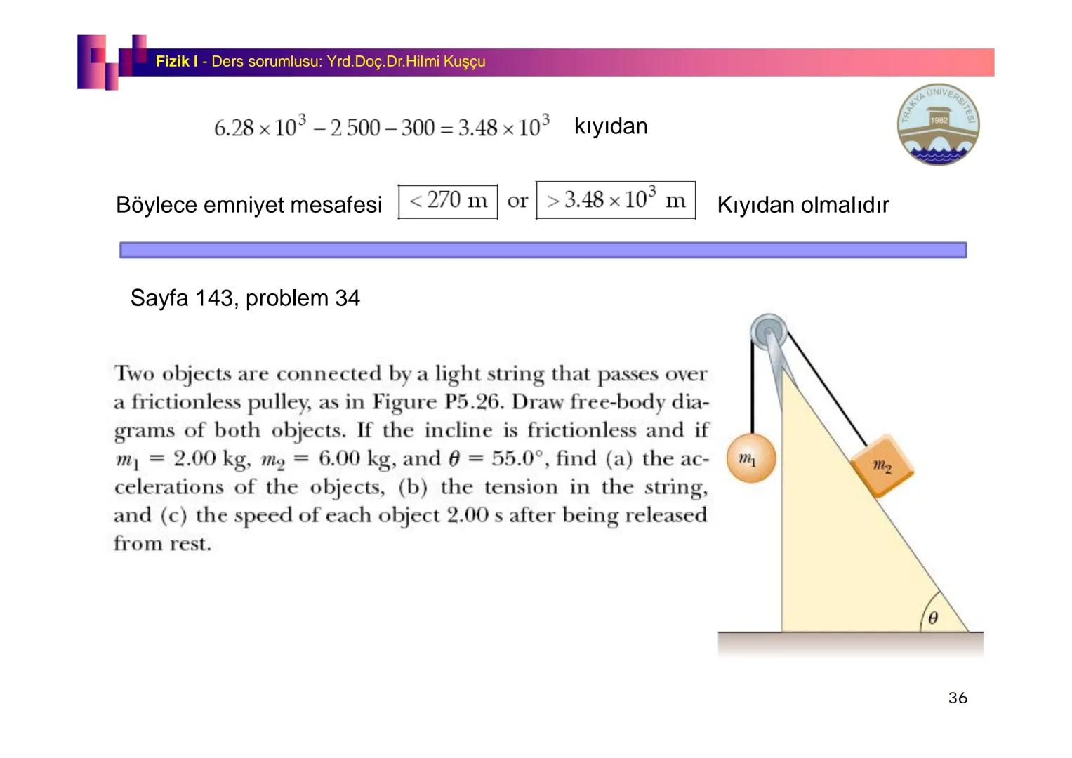 Fizik I (Fizik ve Ölçme) - Ders sorumlusu: Yrd. Doç.Dr.Hilmi Kuşçu
Bu bölümde;
•Fizik ve Fiziğin Yöntemleri,
•Fiziksel Nicelikler, Standa