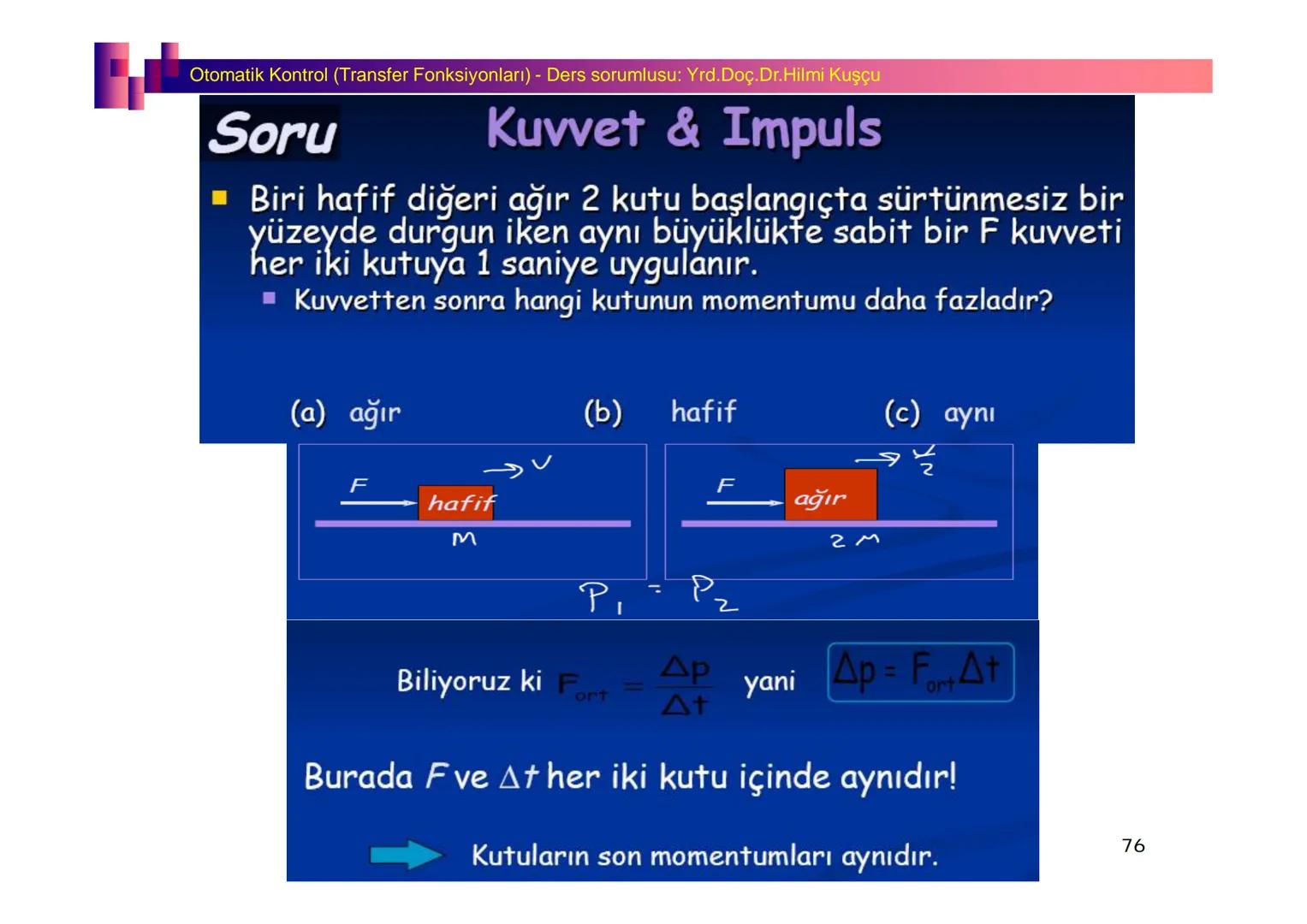 Fizik I (Fizik ve Ölçme) - Ders sorumlusu: Yrd. Doç.Dr.Hilmi Kuşçu
Bu bölümde;
•Fizik ve Fiziğin Yöntemleri,
•Fiziksel Nicelikler, Standa