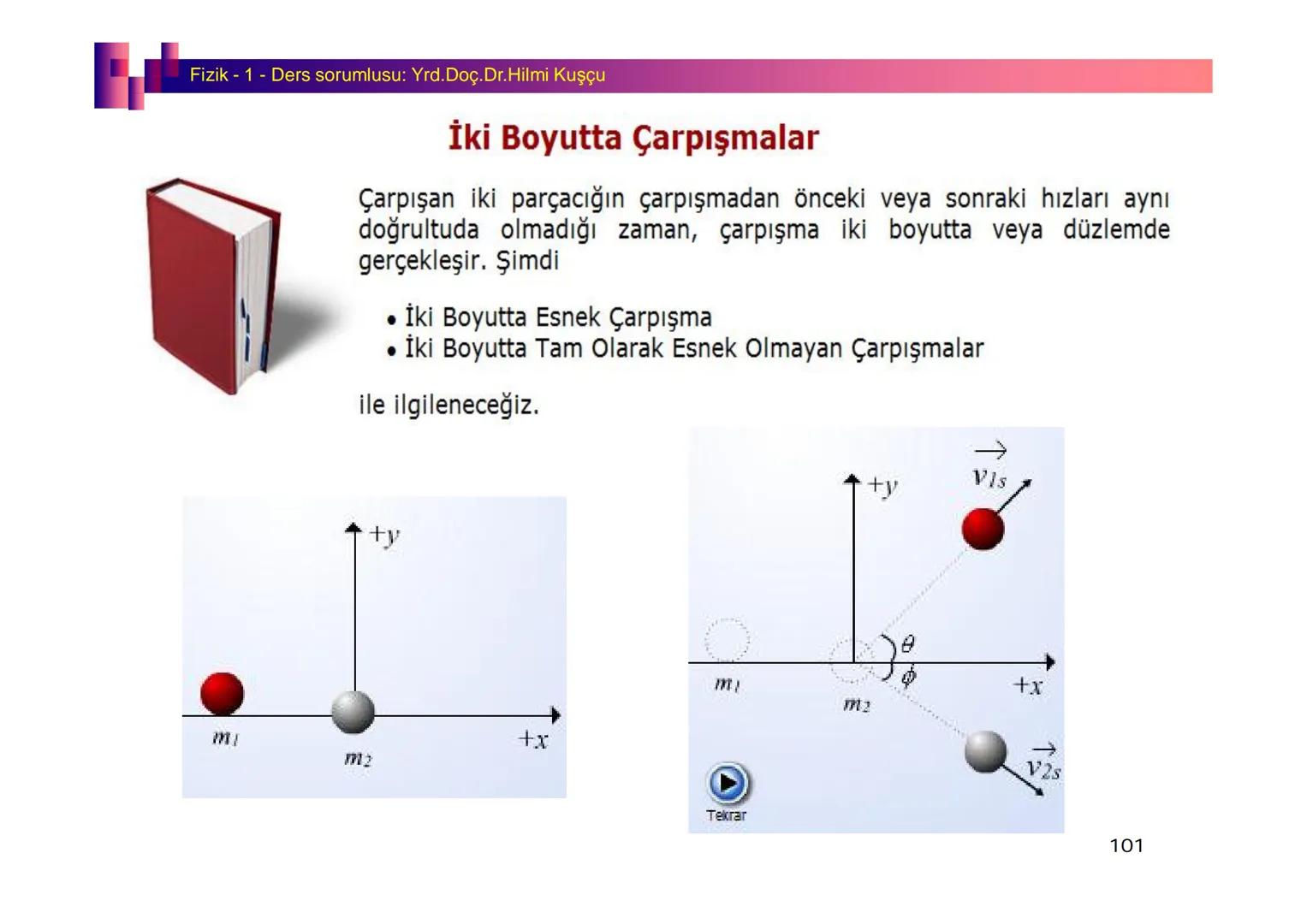 Fizik I (Fizik ve Ölçme) - Ders sorumlusu: Yrd. Doç.Dr.Hilmi Kuşçu
Bu bölümde;
•Fizik ve Fiziğin Yöntemleri,
•Fiziksel Nicelikler, Standa