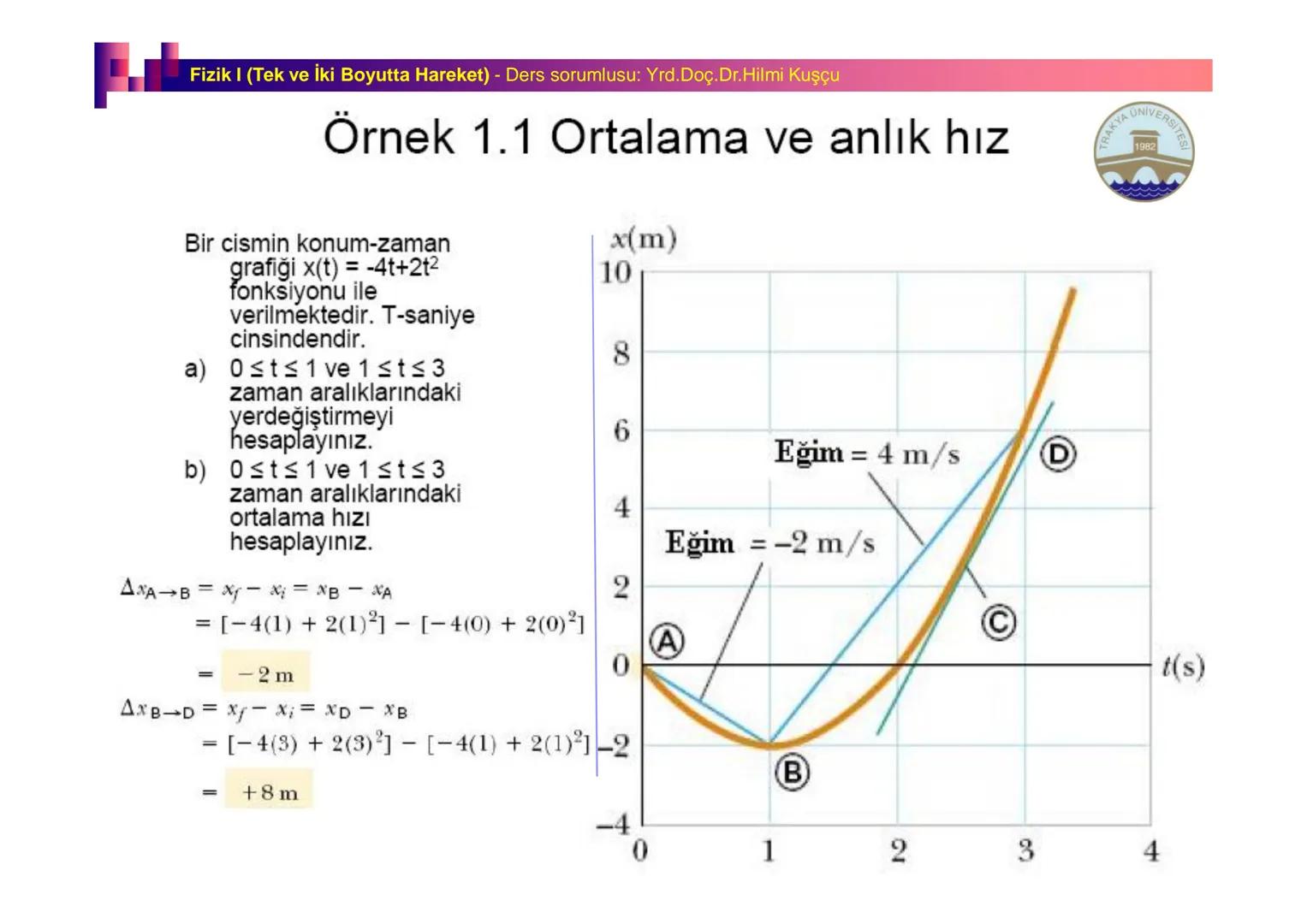 Fizik I (Fizik ve Ölçme) - Ders sorumlusu: Yrd. Doç.Dr.Hilmi Kuşçu
Bu bölümde;
•Fizik ve Fiziğin Yöntemleri,
•Fiziksel Nicelikler, Standa