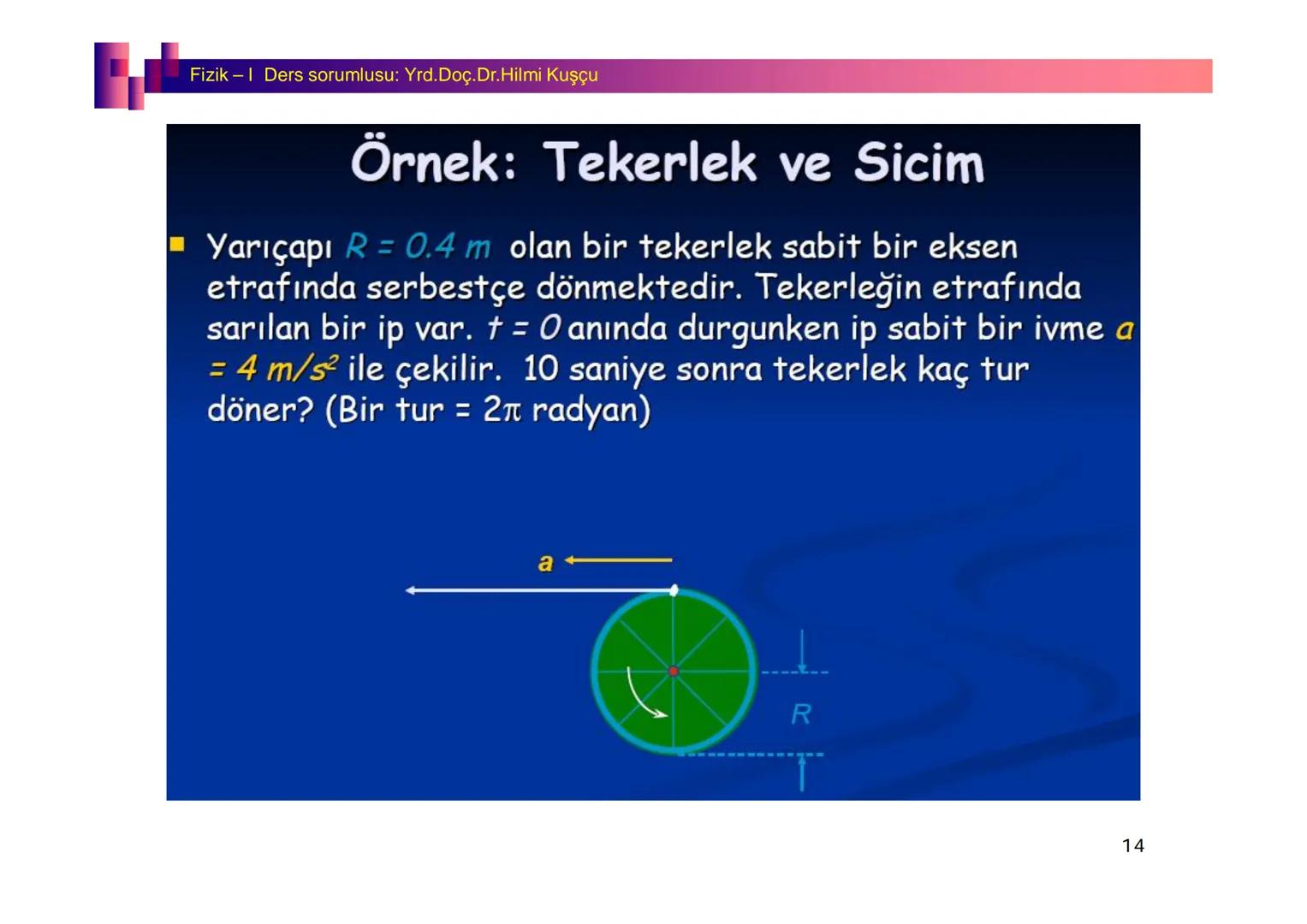 Fizik I (Fizik ve Ölçme) - Ders sorumlusu: Yrd. Doç.Dr.Hilmi Kuşçu
Bu bölümde;
•Fizik ve Fiziğin Yöntemleri,
•Fiziksel Nicelikler, Standa