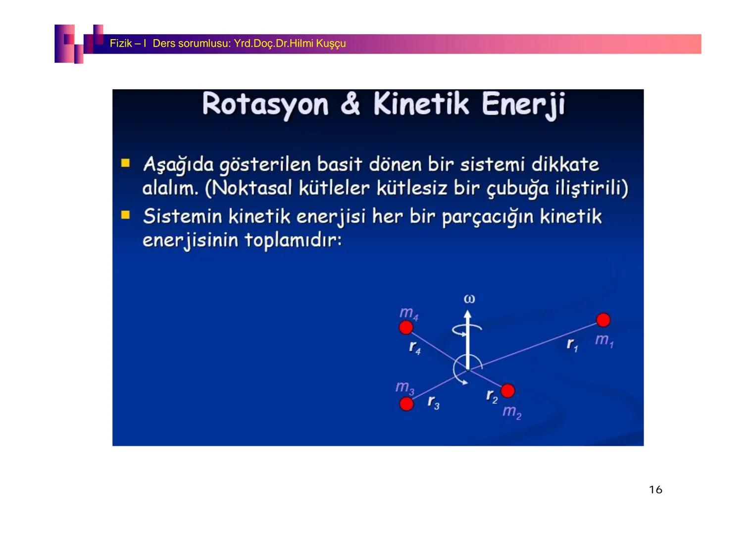 Fizik I (Fizik ve Ölçme) - Ders sorumlusu: Yrd. Doç.Dr.Hilmi Kuşçu
Bu bölümde;
•Fizik ve Fiziğin Yöntemleri,
•Fiziksel Nicelikler, Standa