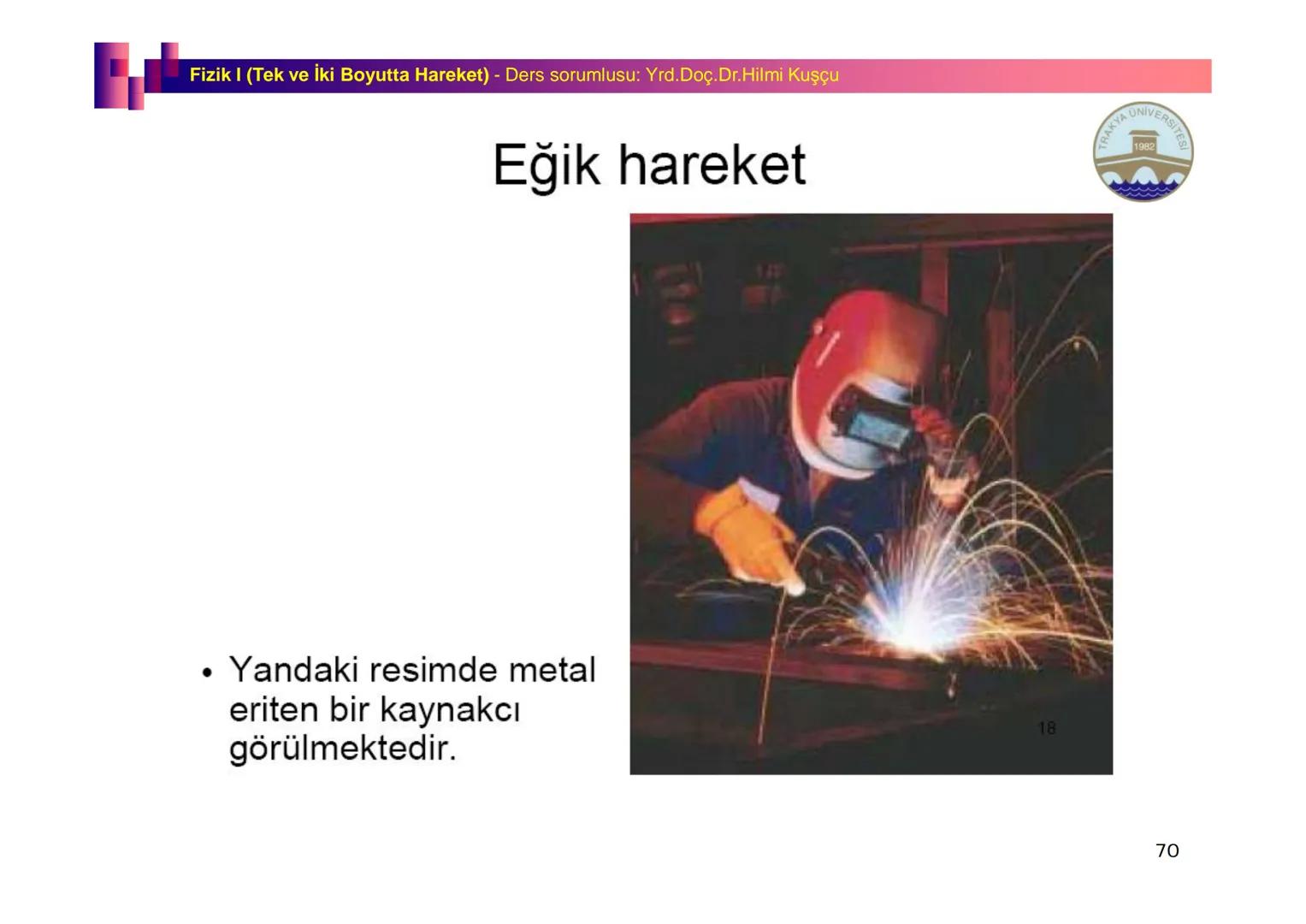Fizik I (Fizik ve Ölçme) - Ders sorumlusu: Yrd. Doç.Dr.Hilmi Kuşçu
Bu bölümde;
•Fizik ve Fiziğin Yöntemleri,
•Fiziksel Nicelikler, Standa