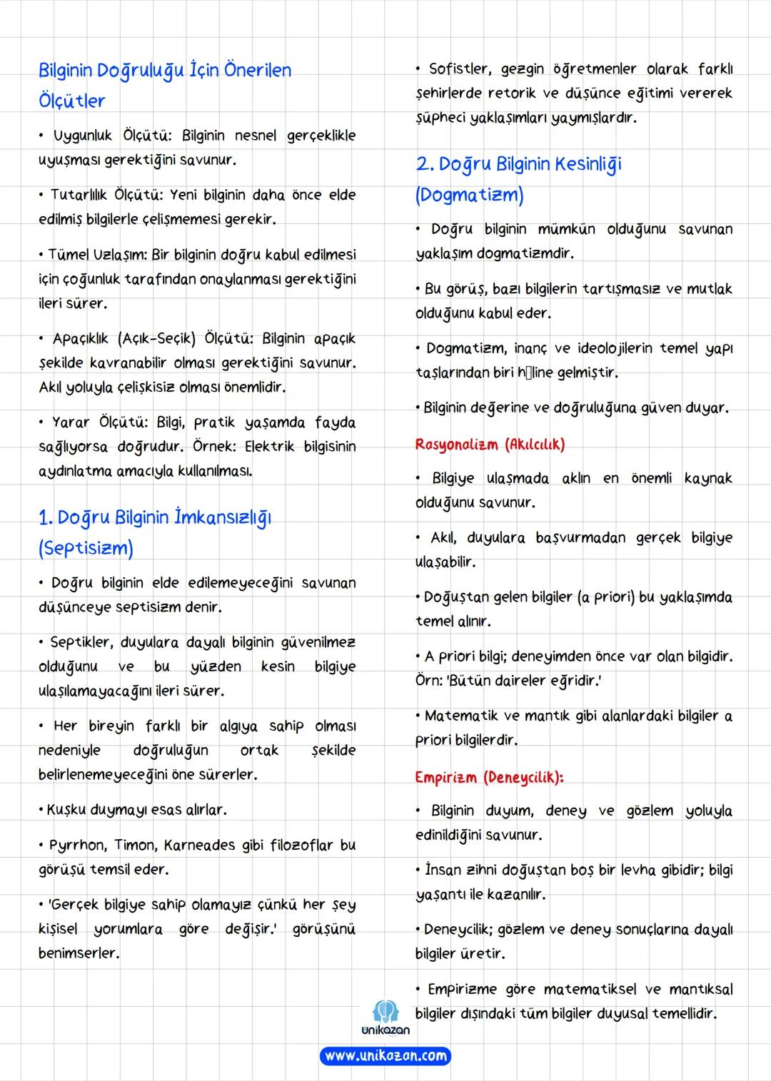DIN
ve
felsefe
notları
unikazan.com # İslam'da Bilgi Kaynakları
* İslam'a göre insanoğlu doğuştan öğrenme ve
bilgilenme yetisine sahi