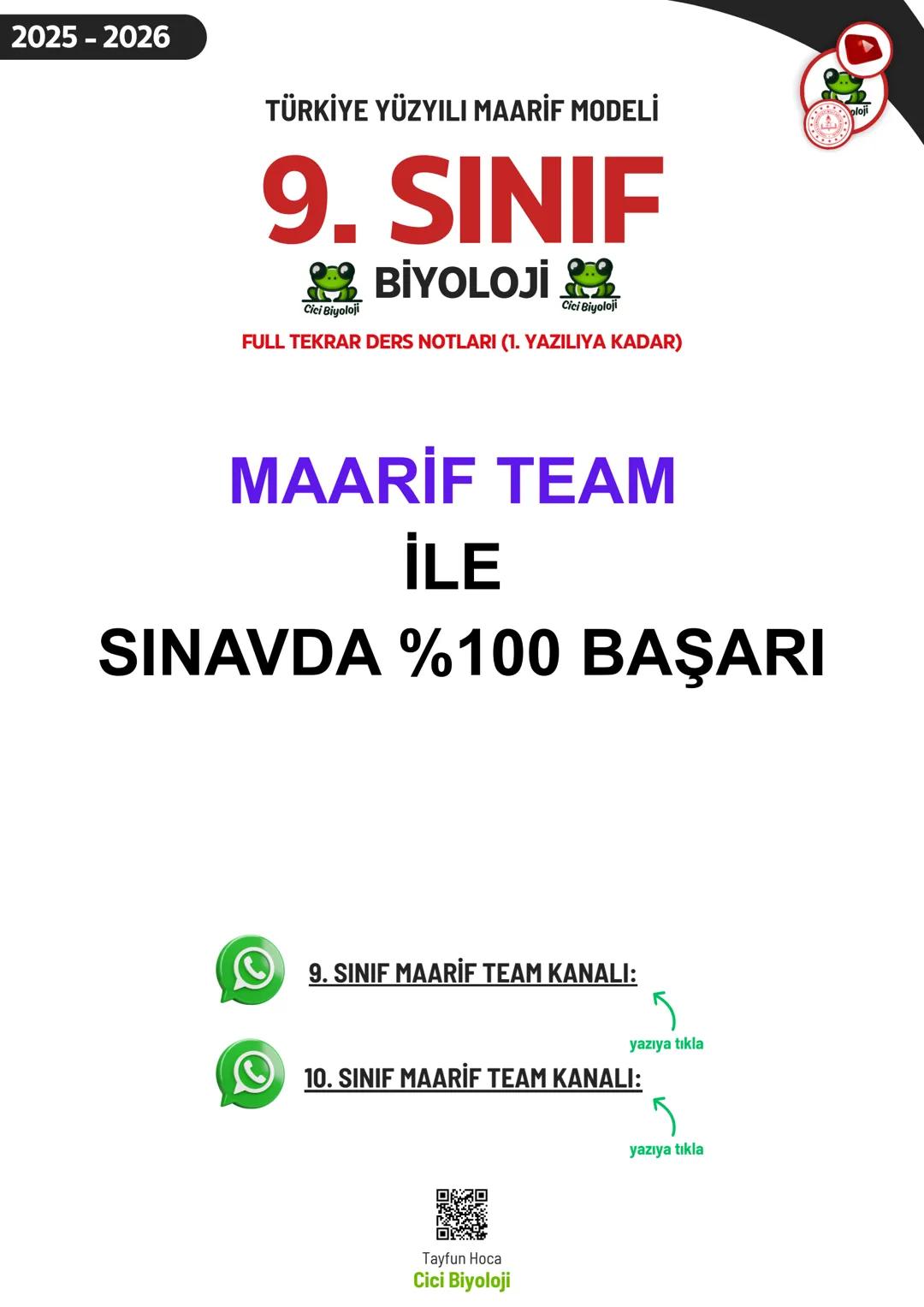 9.sınıf biyoloji full tekrar