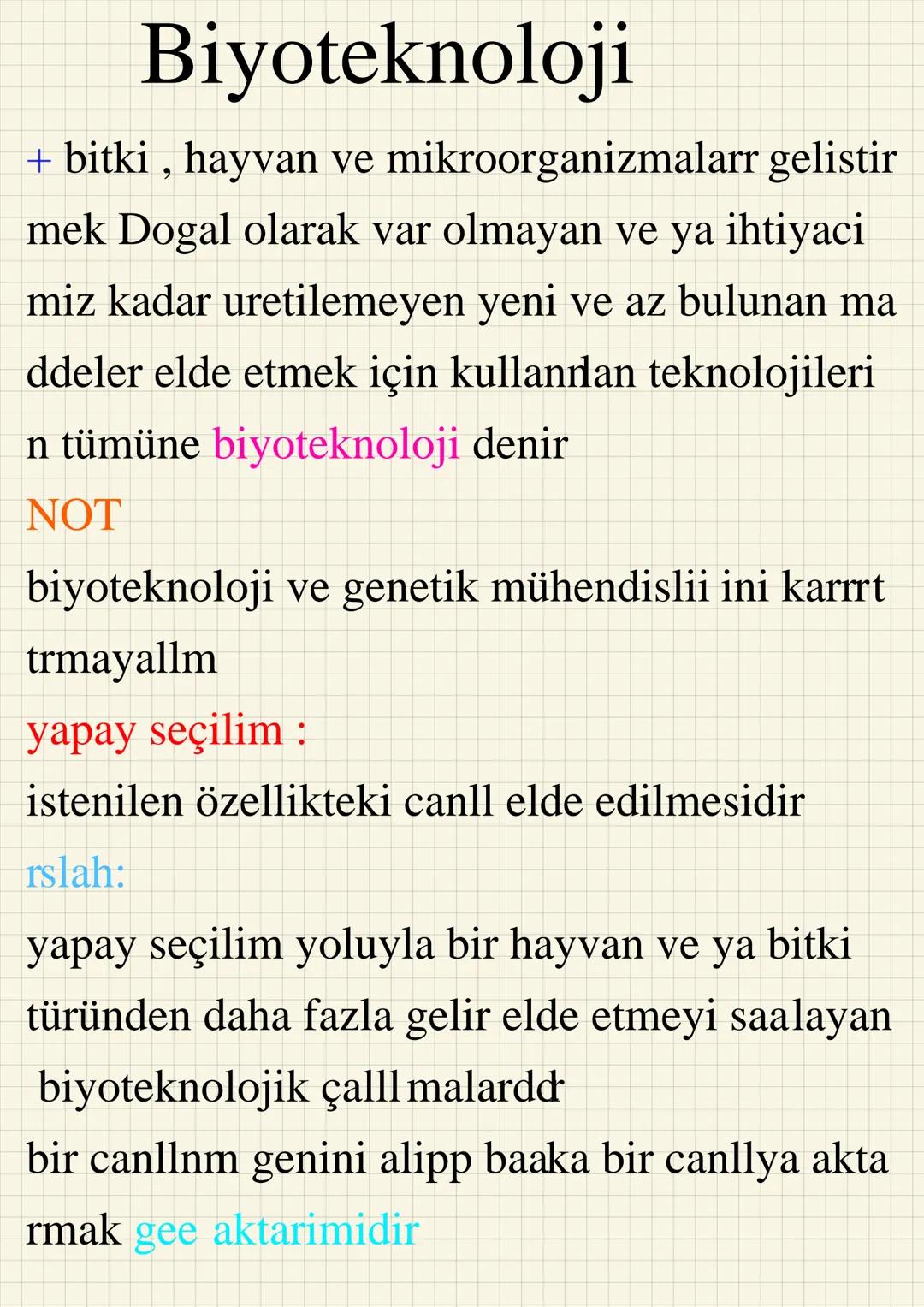 8. Sınıf fen biyoteknoloji