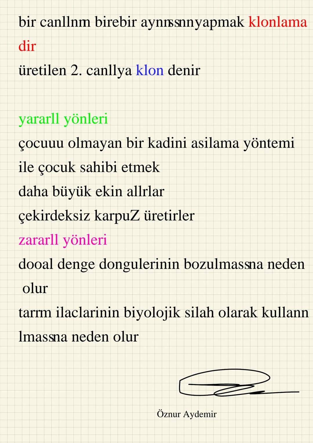# Biyoteknoloji
+ bitki, hayvan ve mikroorganizmalarr gelistir
mek Dogal olarak var olmayan ve ya ihtiyaci
miz kadar uretilemeyen yeni ve a