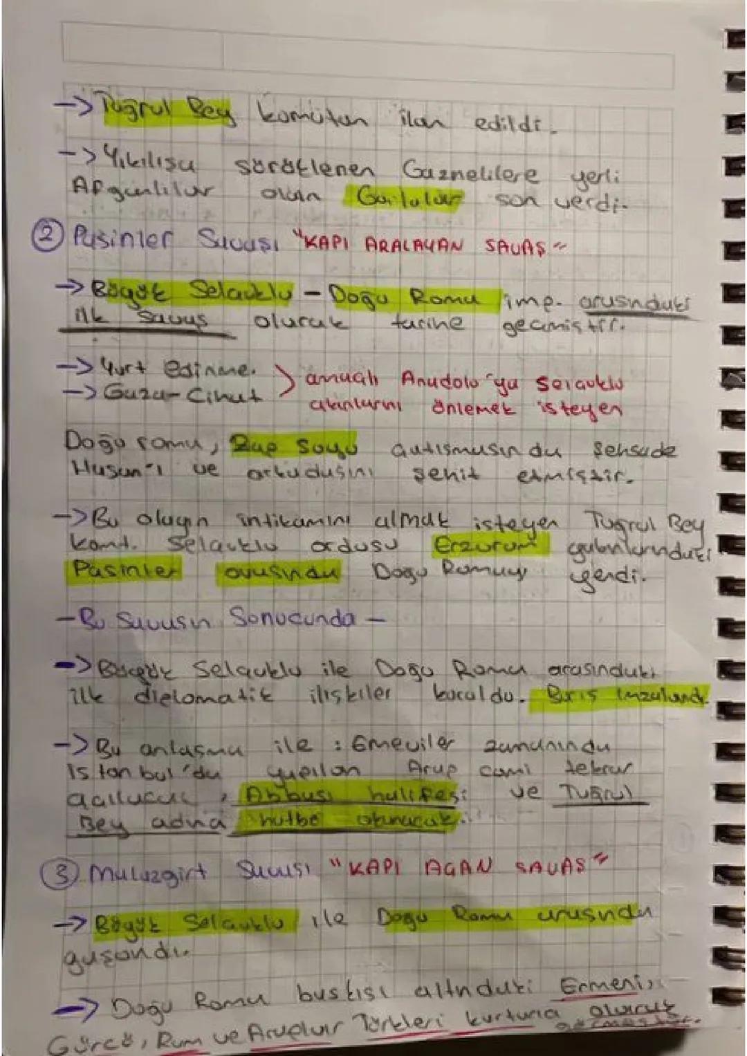 10. Sınıf Turih 1.Dönem 1.Yazılı
Hazırlık Ders Notluri
Anudolu'ya Türk Akınları
> iskitler mö VII.4.4, ilk Akiniar
Hunlar ms 10.y.y
→ Sibi