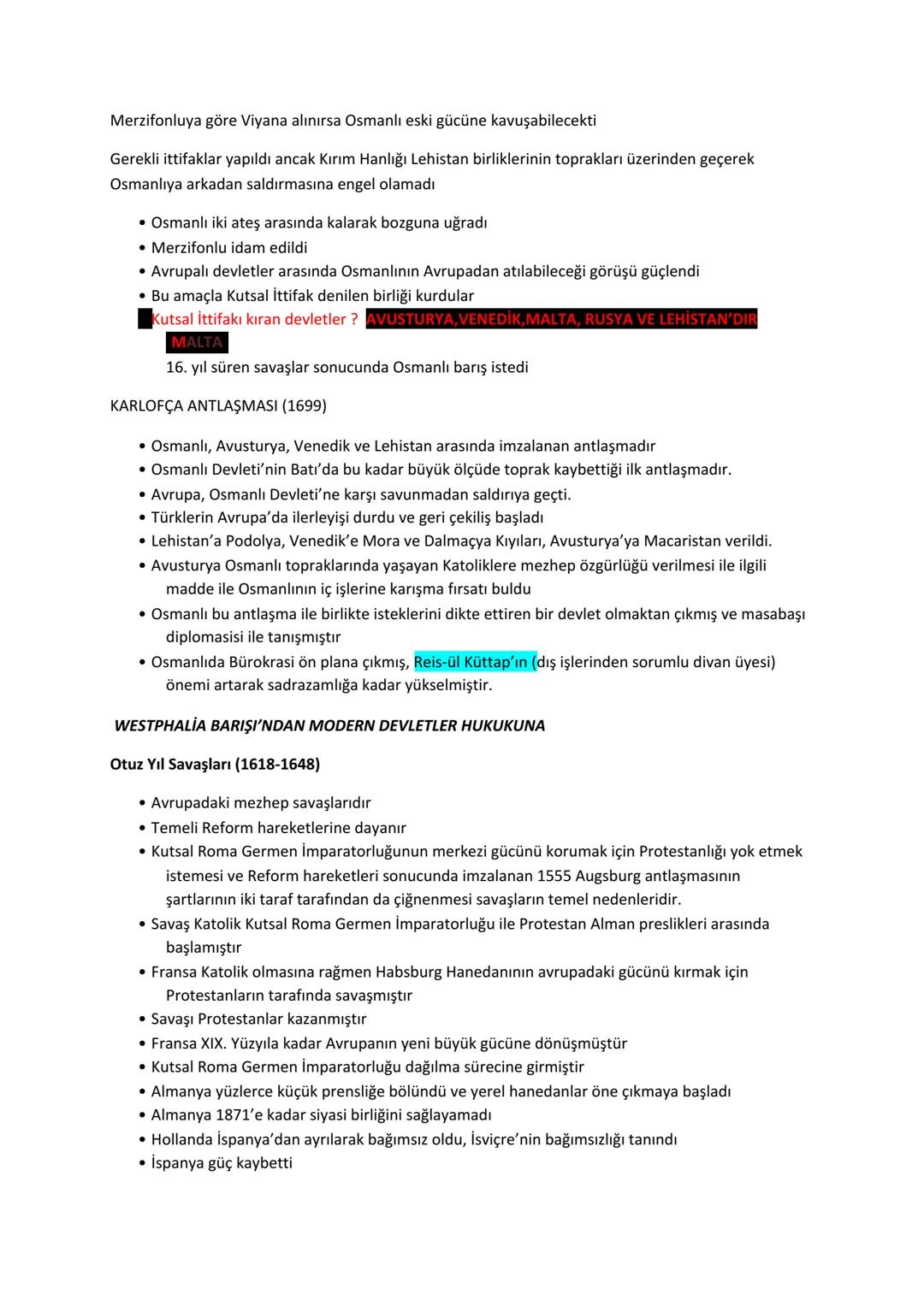 # 11. Sınıf Tarih Ders
# 1. Ünite Notları
1595-1700 YILLARI ARASINDAKİ SIYASI GELİŞMELER
XVII ve XVIII. yüzyıllardaki siyasi gelişmeler