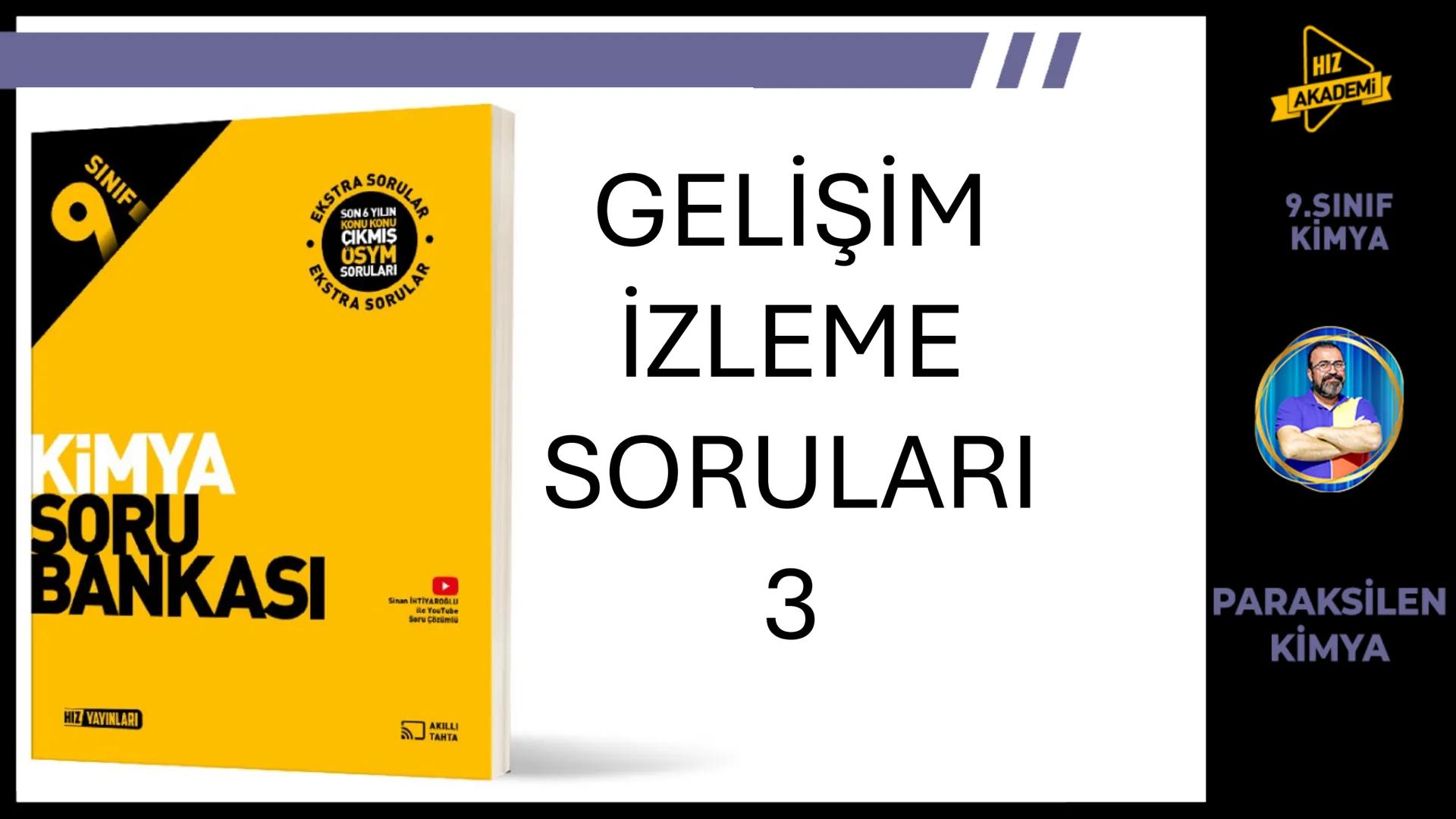 # 1. TEMA
1.2.1
ATOM
TEORİLERİ
VE ATOMUN
YAPISI
9.SINIF
KİMYA
PARAKSİLEN
KİMYA # BU KONUDAN ÇÖZECEĞİMİZ SORU SAYISI
# 72
# 9.SINIF KİMY