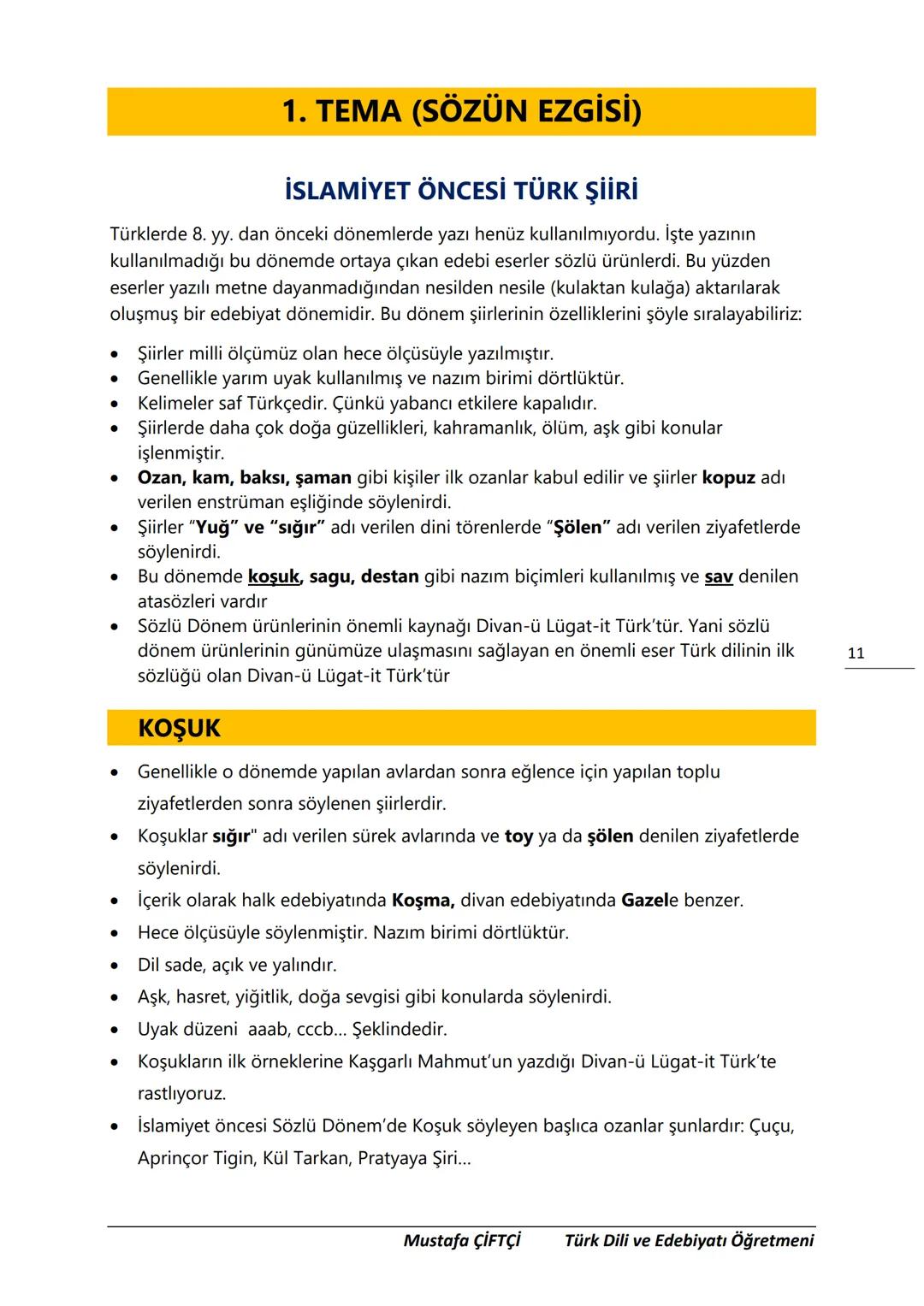 TES-IS
ADOLU LİSESİ
Μ.Ε. Β.
2006
SANLIURFA
TES-İŞ ANADOLU LİSESİ
10. SINIF
TÜRK DİLİ VE EDEBİYATI DERS
NOTLARI
(YENİ MÜFREDATA GÖRE HAZIR