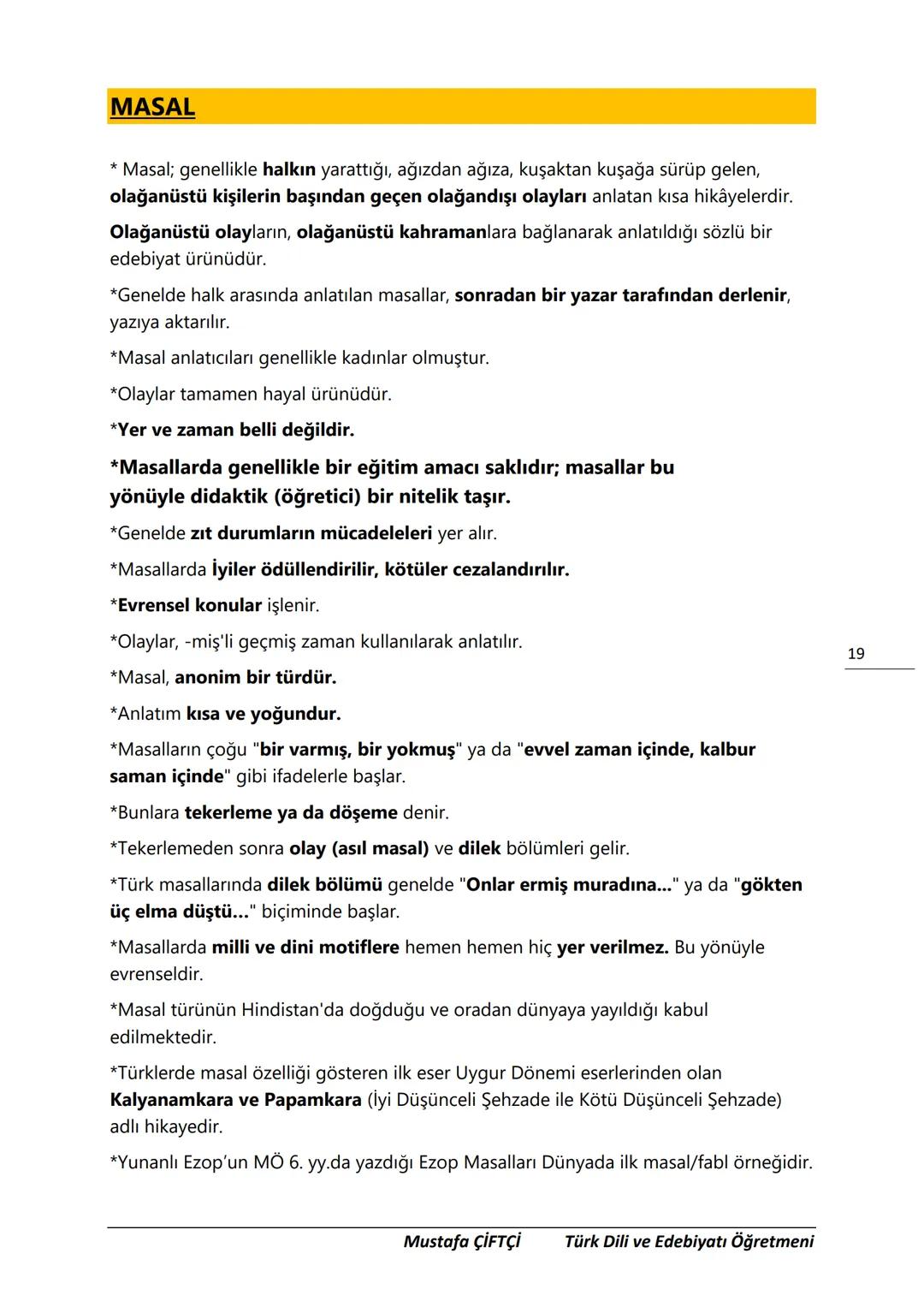 TES-IS
ADOLU LİSESİ
Μ.Ε. Β.
2006
SANLIURFA
TES-İŞ ANADOLU LİSESİ
10. SINIF
TÜRK DİLİ VE EDEBİYATI DERS
NOTLARI
(YENİ MÜFREDATA GÖRE HAZIR