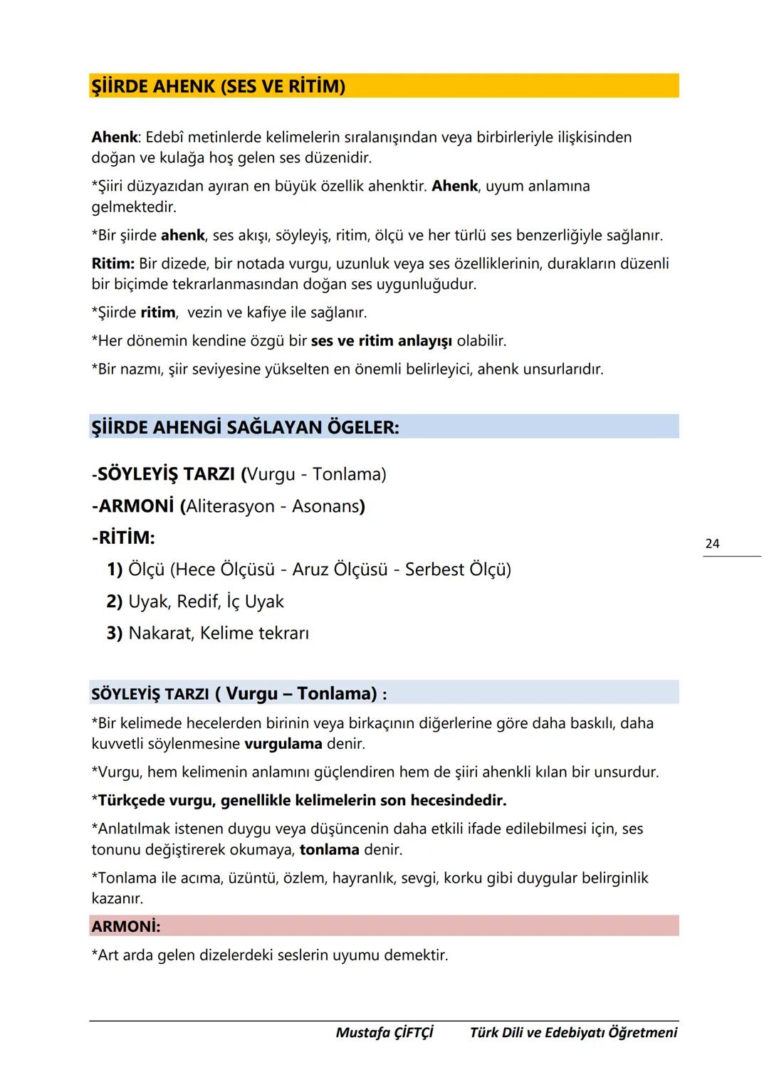 TES-IS
ADOLU LİSESİ
Μ.Ε. Β.
2006
SANLIURFA
TES-İŞ ANADOLU LİSESİ
10. SINIF
TÜRK DİLİ VE EDEBİYATI DERS
NOTLARI
(YENİ MÜFREDATA GÖRE HAZIR