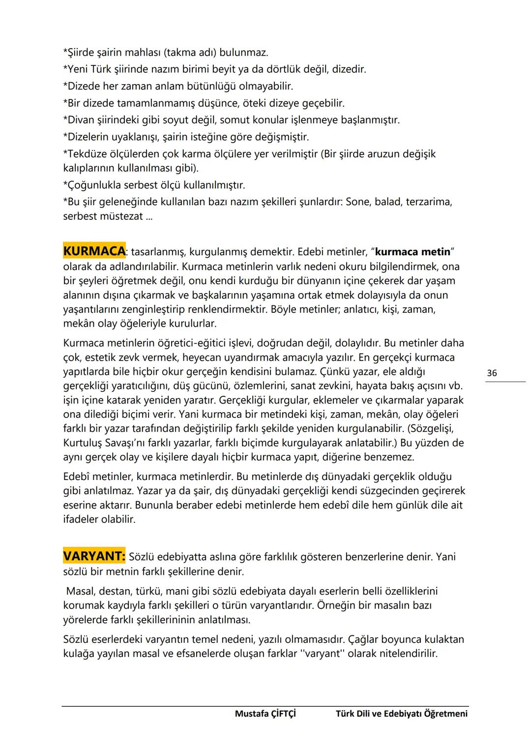TES-IS
ADOLU LİSESİ
Μ.Ε. Β.
2006
SANLIURFA
TES-İŞ ANADOLU LİSESİ
10. SINIF
TÜRK DİLİ VE EDEBİYATI DERS
NOTLARI
(YENİ MÜFREDATA GÖRE HAZIR