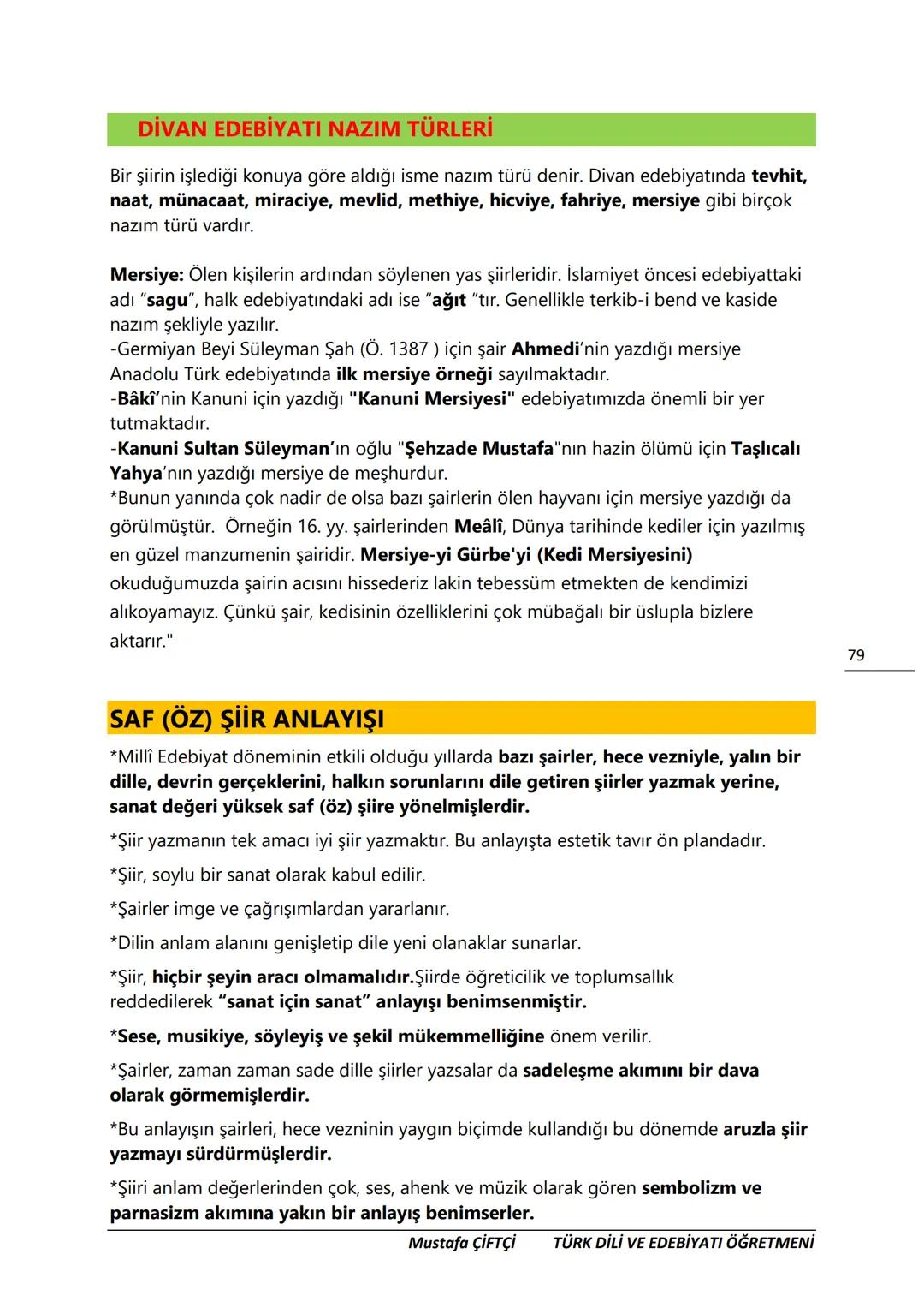 TES-IS
ADOLU LİSESİ
Μ.Ε. Β.
2006
SANLIURFA
TES-İŞ ANADOLU LİSESİ
10. SINIF
TÜRK DİLİ VE EDEBİYATI DERS
NOTLARI
(YENİ MÜFREDATA GÖRE HAZIR