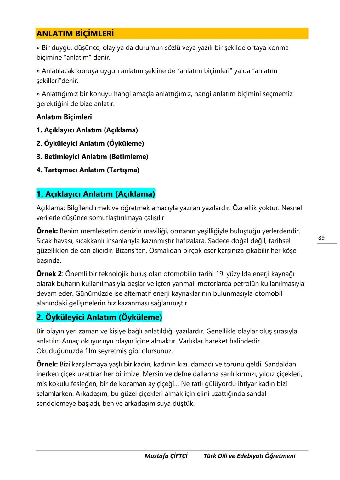 TES-IS
ADOLU LİSESİ
Μ.Ε. Β.
2006
SANLIURFA
TES-İŞ ANADOLU LİSESİ
10. SINIF
TÜRK DİLİ VE EDEBİYATI DERS
NOTLARI
(YENİ MÜFREDATA GÖRE HAZIR