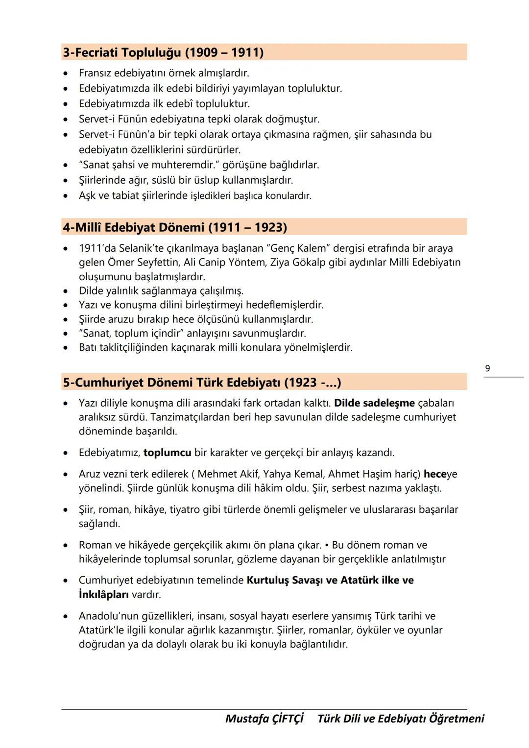 TES-IS
ADOLU LİSESİ
Μ.Ε. Β.
2006
SANLIURFA
TES-İŞ ANADOLU LİSESİ
10. SINIF
TÜRK DİLİ VE EDEBİYATI DERS
NOTLARI
(YENİ MÜFREDATA GÖRE HAZIR