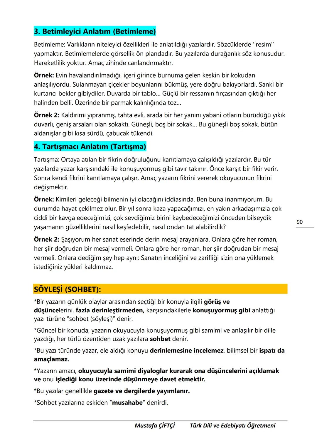 TES-IS
ADOLU LİSESİ
Μ.Ε. Β.
2006
SANLIURFA
TES-İŞ ANADOLU LİSESİ
10. SINIF
TÜRK DİLİ VE EDEBİYATI DERS
NOTLARI
(YENİ MÜFREDATA GÖRE HAZIR