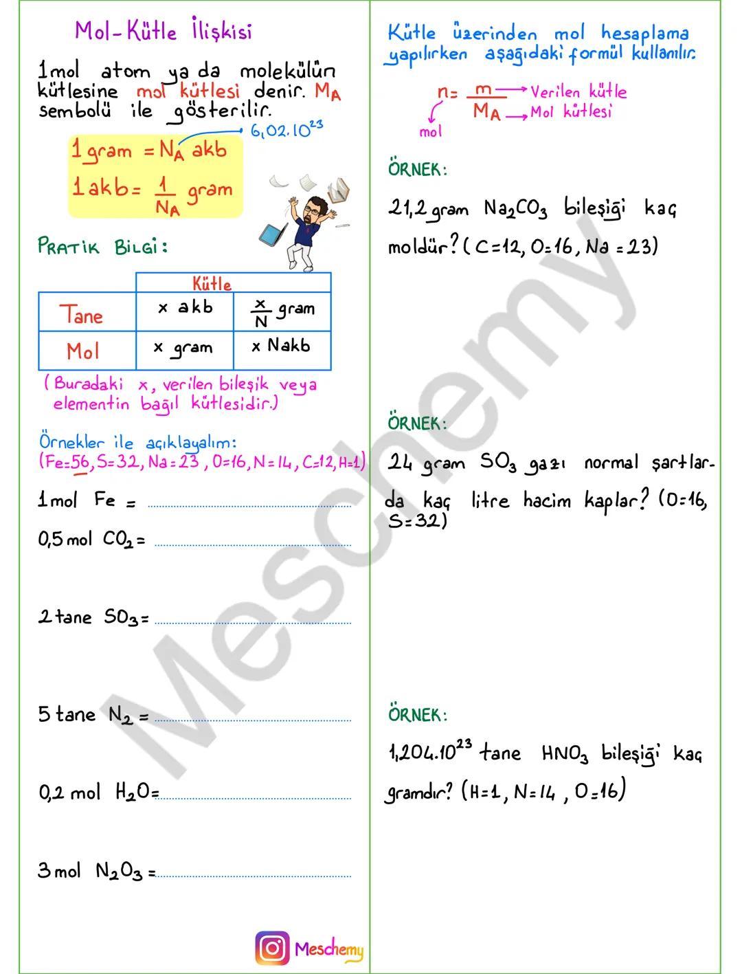 # MOL KAVRAMI
Ortalama Atom Kütlesi
Elementlerin doğada birden fazla
izotopu vardır.
Bu izotopların doğada bulunma
yüzdesi farklıdır."
E