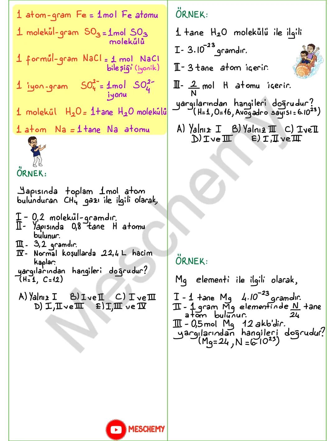# MOL KAVRAMI
Ortalama Atom Kütlesi
Elementlerin doğada birden fazla
izotopu vardır.
Bu izotopların doğada bulunma
yüzdesi farklıdır."
E