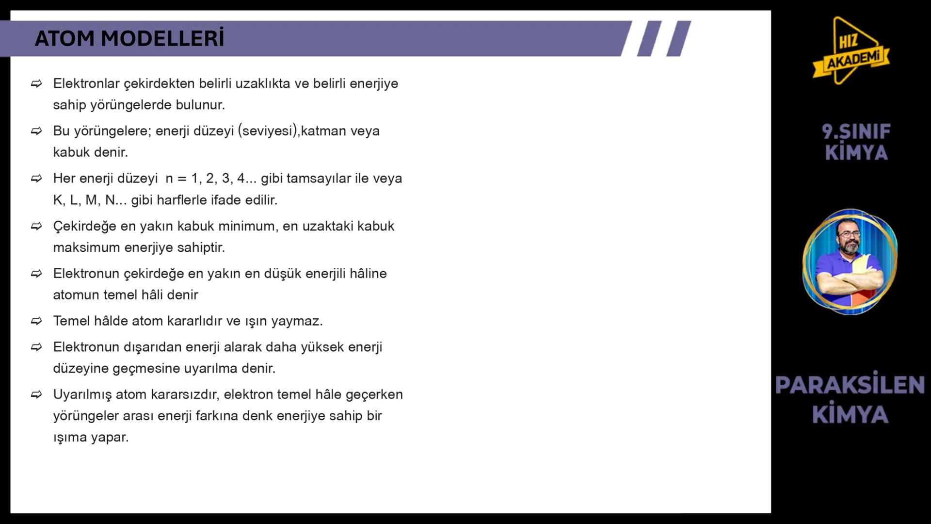 # 1. TEMA
1.2.1
ATOM
TEORILERI
VE ATOMUN
YAPISI
9.SINIF
KIMYA
PARAKSİLEN
KİMYA # BU KONUDAN ÇÖZECEĞİMİZ SORU SAYISI
# 72
9.SINIF
KİMYA