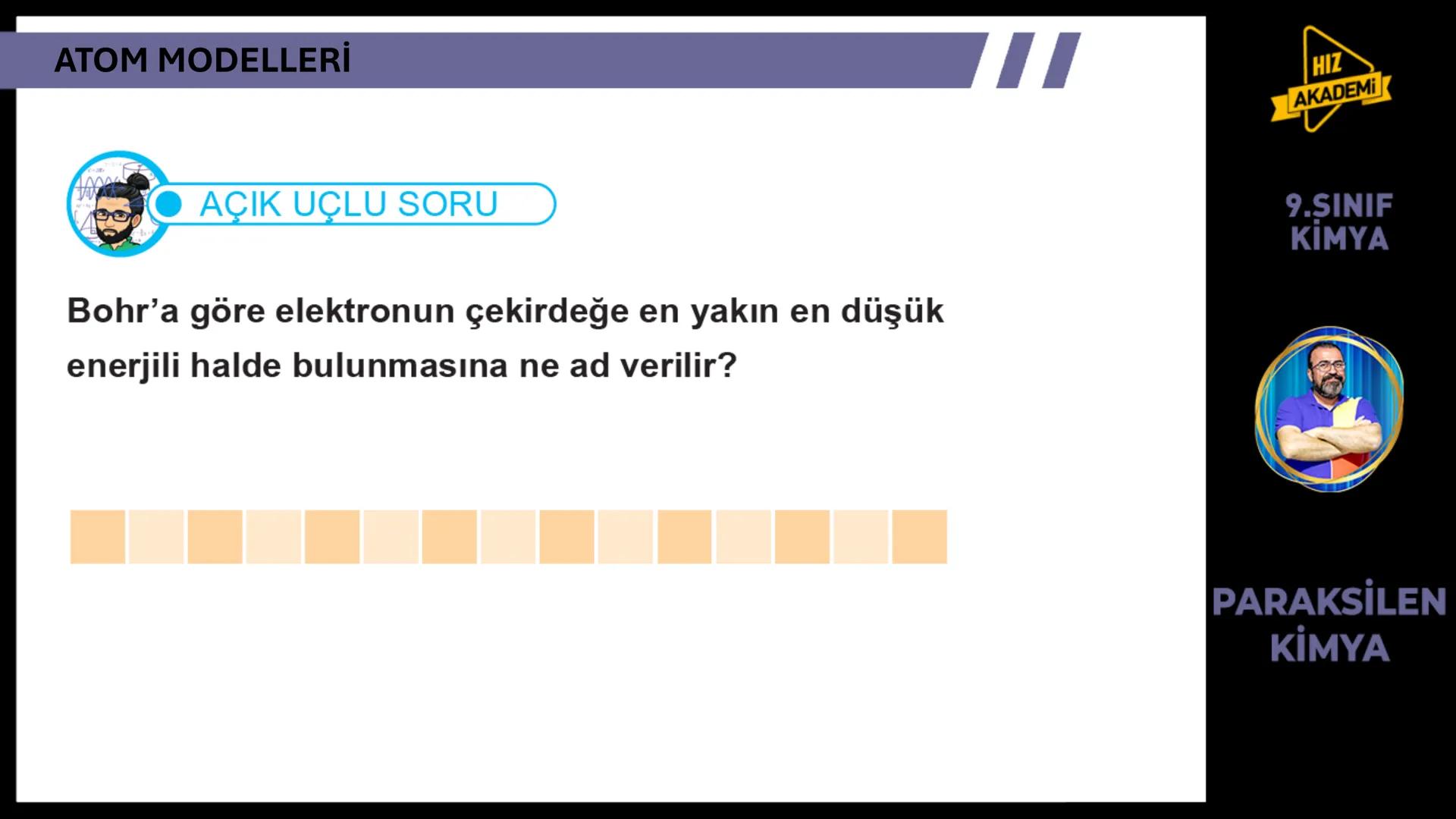 # 1. TEMA
1.2.1
ATOM
TEORILERI
VE ATOMUN
YAPISI
9.SINIF
KIMYA
PARAKSİLEN
KİMYA # BU KONUDAN ÇÖZECEĞİMİZ SORU SAYISI
# 72
9.SINIF
KİMYA