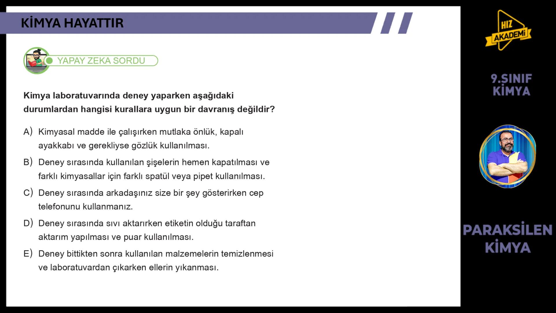 CH3
KİMYA
HAYATTIR
9. SINIF 1. ТЕМА
OH
NcH
BAVA
00
NGOHCH
HCG
OH
ETKİLEŞİM:
* Kimya Hayattır
0800
HIZ
AKADEMİ
9.SINIF
KİMYA
PA