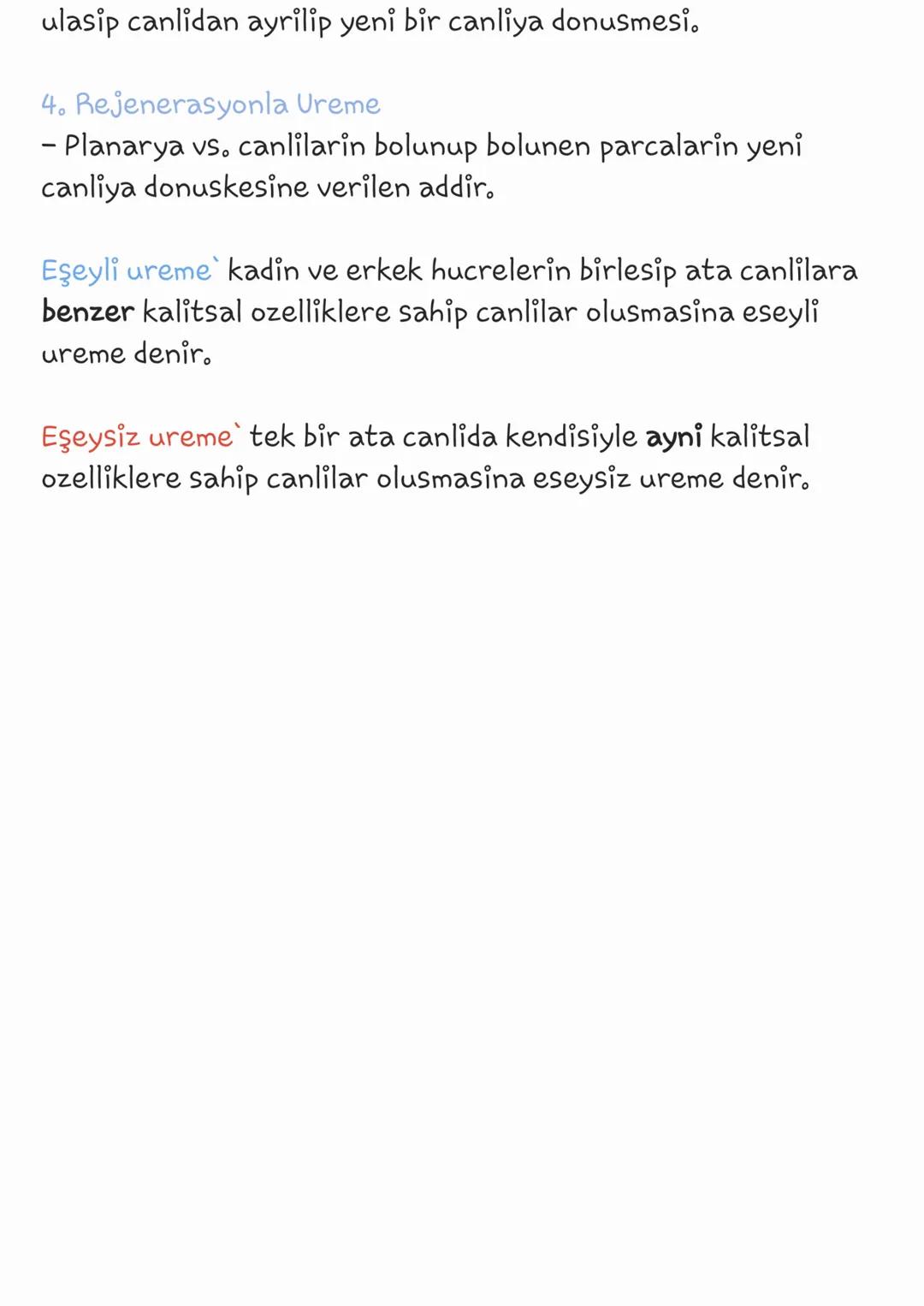 UREME♡
Ureme
Eşeyli ureme
kadin ve erkek
ureme huresi
gerektirir.
Eşeysiz ureme
kadin ve erkek
ureme hucresi
gerektirmez.
tek bir ata can