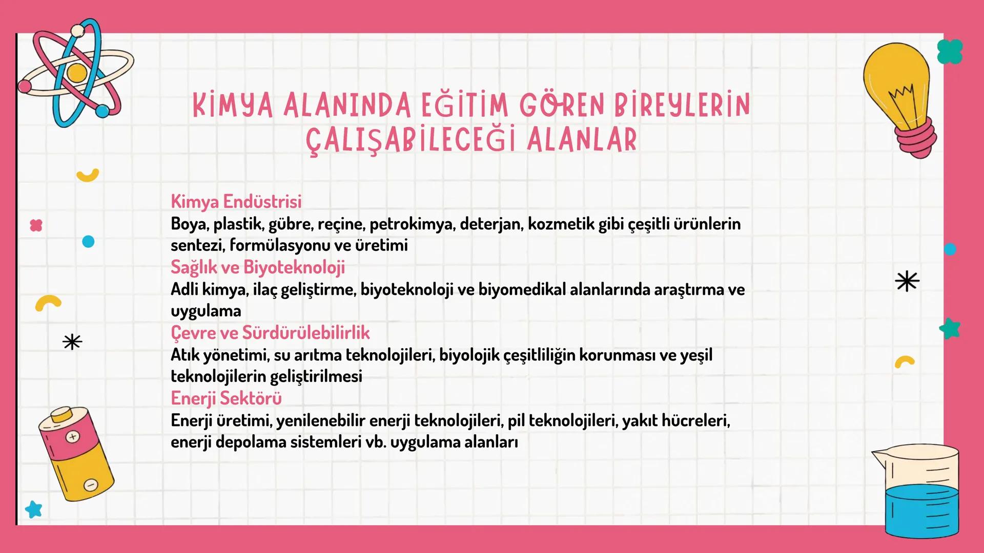 *
1. TEMA: ETKİLEŞİM
1.1. KİMYA HAYATTIR
1.2. ATOMDAN PERİYODİK TABLOYA
*
*
* *
*
NELER ÖĞRENECEKSİNİZ?
Bu temada
* Kimya biliminin g