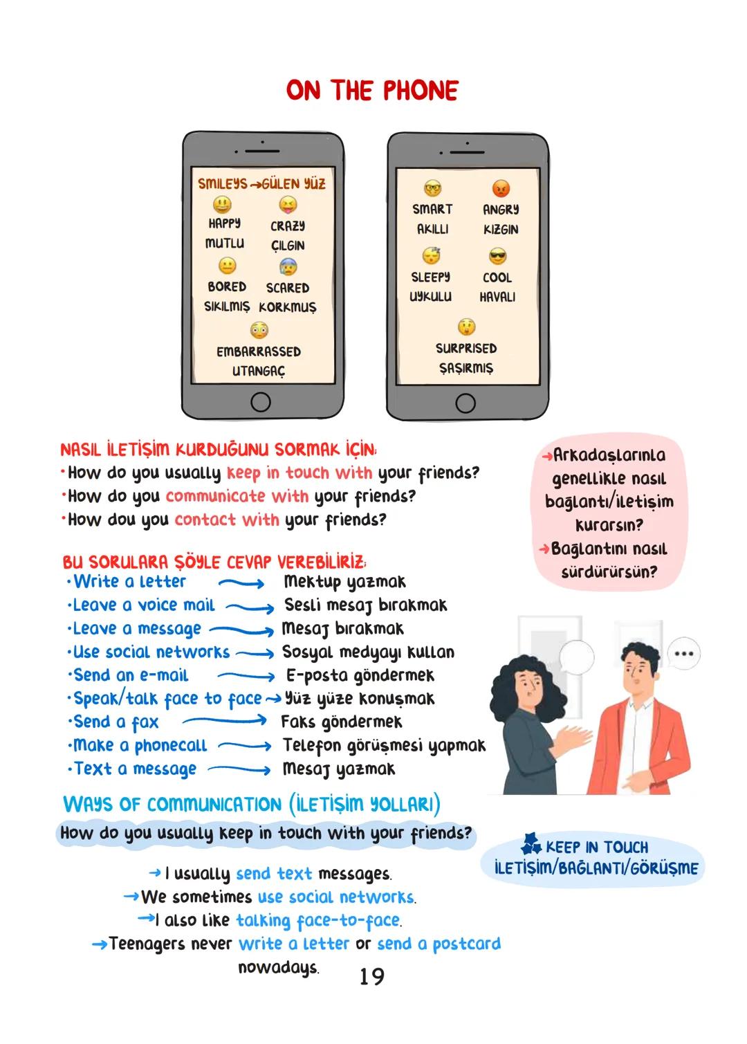 ENGLISH
• İÇİNDEKİLER.
FRIENDSHIP 1
TEEN LIFE 7
IN THE KITCHEN 15
ON THE PHONE 19
THE INTERNET 25
ADVENTURES 31
TOURISM 38
CHORES 44
SCIEN