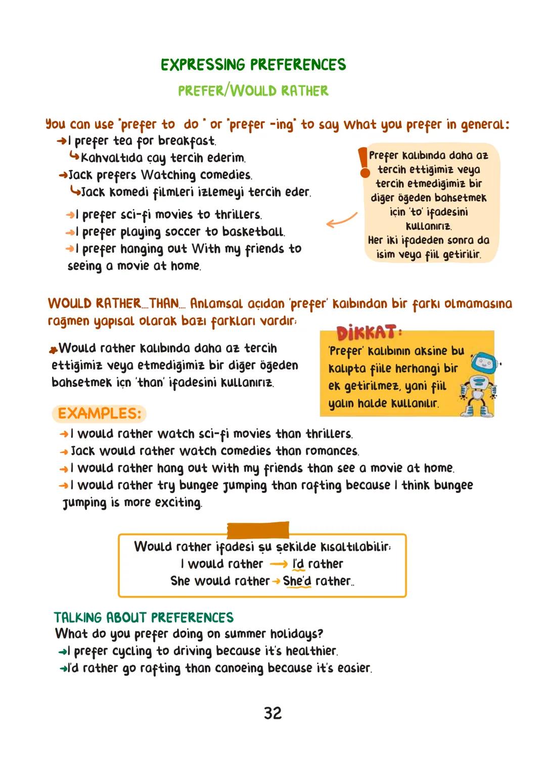 ENGLISH
• İÇİNDEKİLER.
FRIENDSHIP 1
TEEN LIFE 7
IN THE KITCHEN 15
ON THE PHONE 19
THE INTERNET 25
ADVENTURES 31
TOURISM 38
CHORES 44
SCIEN