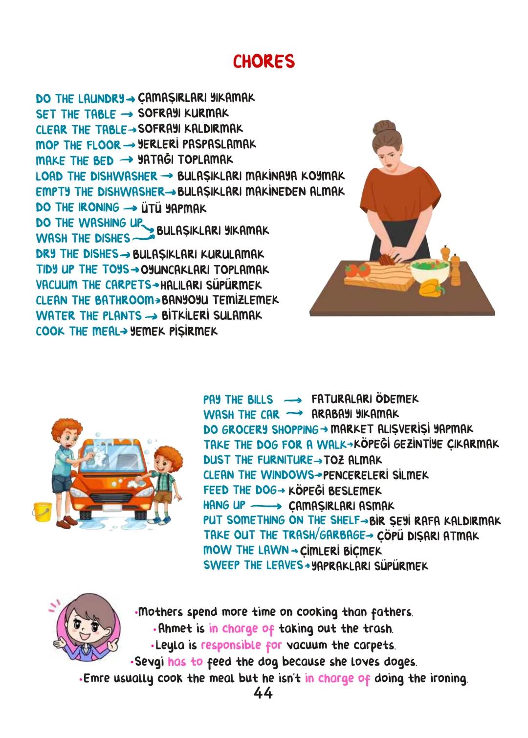 ENGLISH
• İÇİNDEKİLER.
FRIENDSHIP 1
TEEN LIFE 7
IN THE KITCHEN 15
ON THE PHONE 19
THE INTERNET 25
ADVENTURES 31
TOURISM 38
CHORES 44
SCIEN