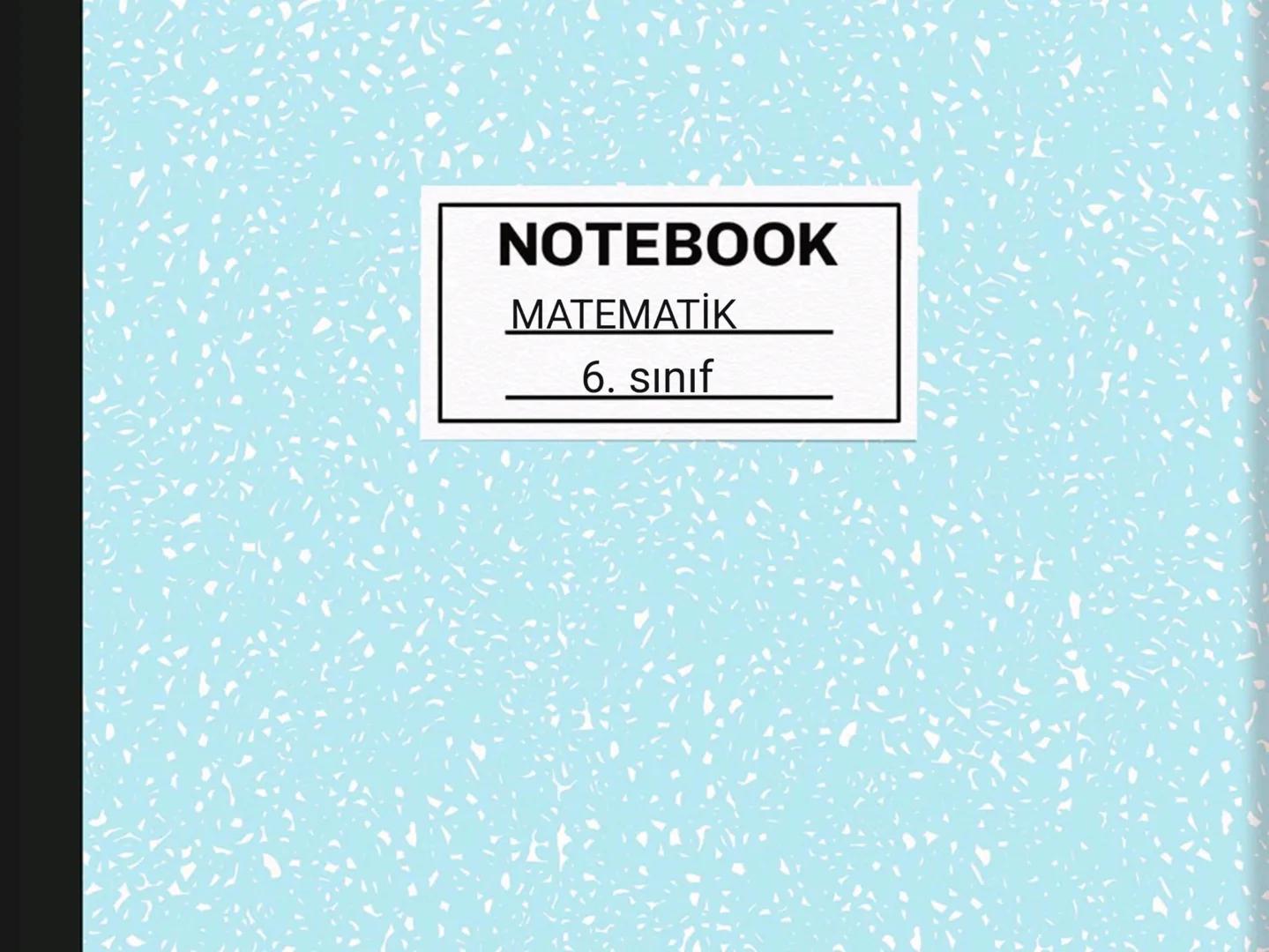 # NOTEBOOK
MATEMATİK
6. sınıf # MATEMATİK DERS
# NOTLARIM:
## Uzunluk Ölçme:
km- kilometre
hm hektometre
damdekometre
tekerleme:
m m