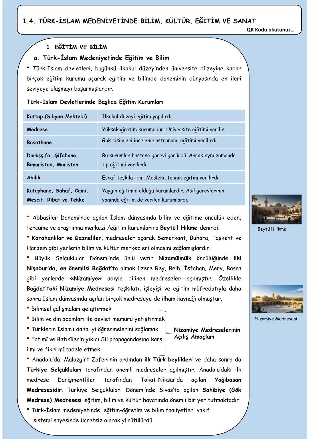 EYNH
10.
SINIF
YENİ MÜFREDAT
HİPER METİN
#TARİHÇİ
#TARİHÇİ YOUTUBE KANALI
VİDEO PDF DERS NOTLARI
PDF'nin Video Anlatımı için QR Kodu Ok