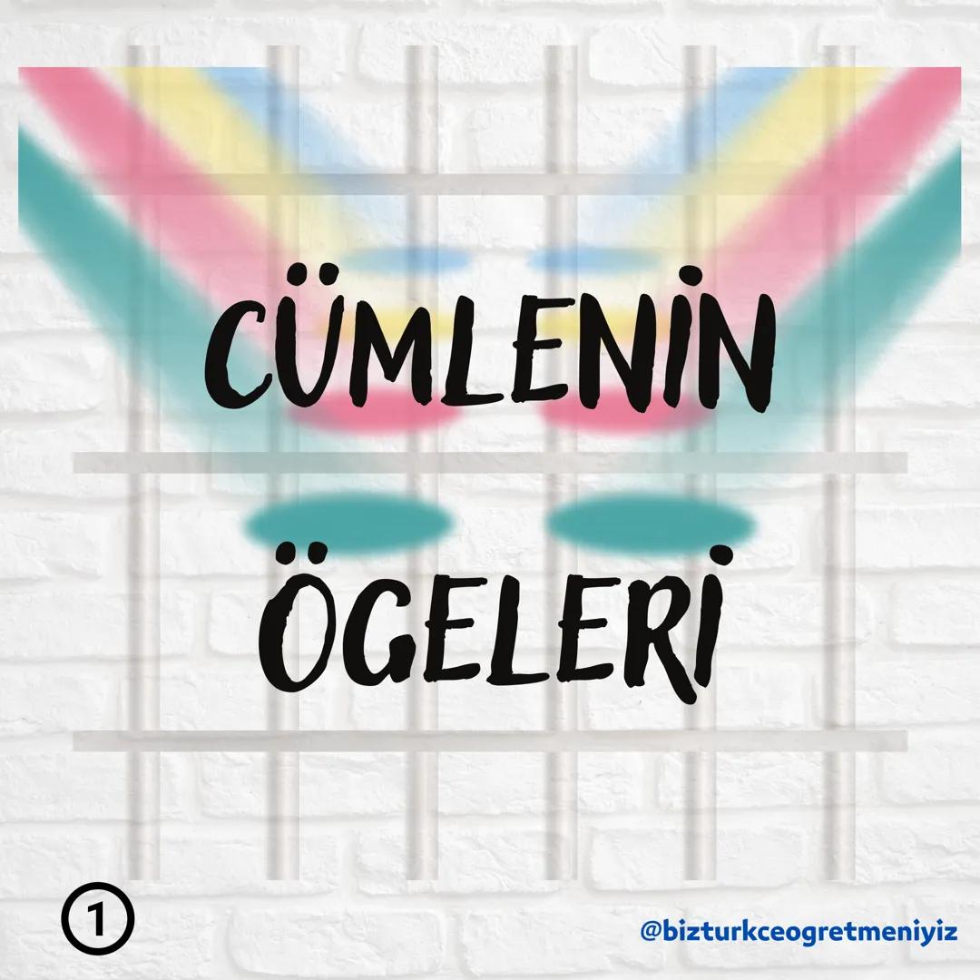 # CÜMLENİN
## ÖGELERİ
1
@bizturkceogretmeniyiz ARANIYOR
@bizturkceogretmeniyiz
YÜKLEM
• Çete lideri
• İş, oluş, hareket planlar.
• C