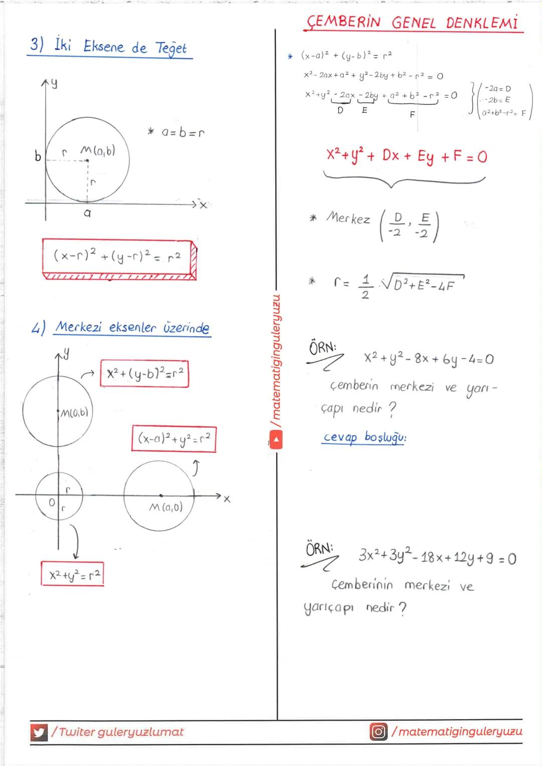 # ANALİTİK GEOMETRİ
A) NOKTANIN ANALİTİĞİ
(Dik Koordinat Sistemi
Analitik Düzlem)
* y ekseni
Xo
Yo
A(xo, yo)
Yo
Yo
A(2,3)
3
→x eksen