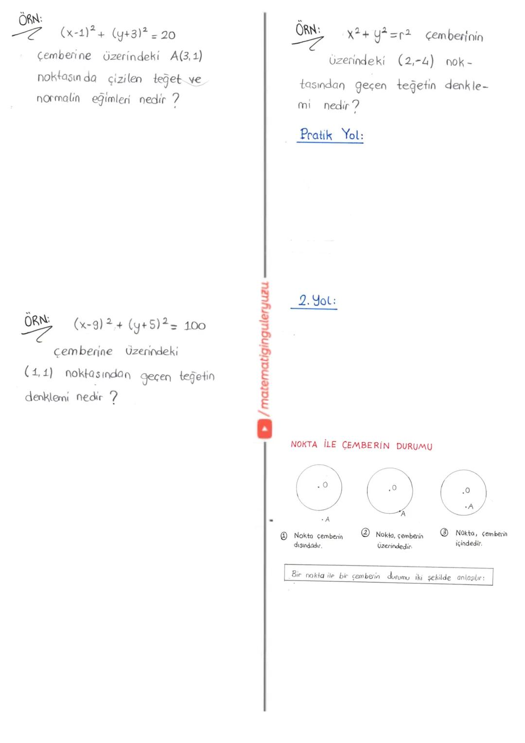 # ANALİTİK GEOMETRİ
A) NOKTANIN ANALİTİĞİ
(Dik Koordinat Sistemi
Analitik Düzlem)
* y ekseni
Xo
Yo
A(xo, yo)
Yo
Yo
A(2,3)
3
→x eksen