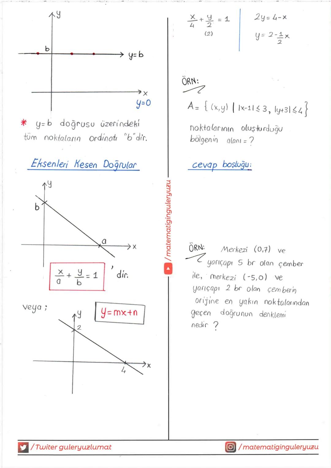 # ANALİTİK GEOMETRİ
A) NOKTANIN ANALİTİĞİ
(Dik Koordinat Sistemi
Analitik Düzlem)
* y ekseni
Xo
Yo
A(xo, yo)
Yo
Yo
A(2,3)
3
→x eksen