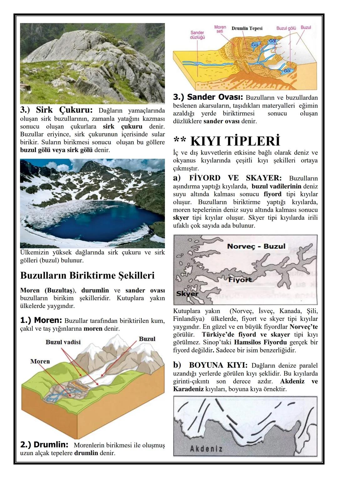 DIŞ KUVVETLER
Akarsu, rüzgar, dalga, yer altı suyu, buzul gibi
enerjisini atmosfer olaylarından alan kuvvetlere dış
kuvvet denir. Dış kuvve