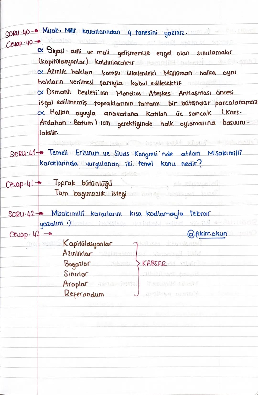 8.SINIF /T.C. İNKILAP TARİHİ VE ATATÜRKÇÜLÜK
1. DÖNEM 2. YAZILIYA HAZIRLIK
SORU CEVAP
ÇALIŞMASI
SORU 1 Kuva-yı Milliye nedir? Açıklayalım.