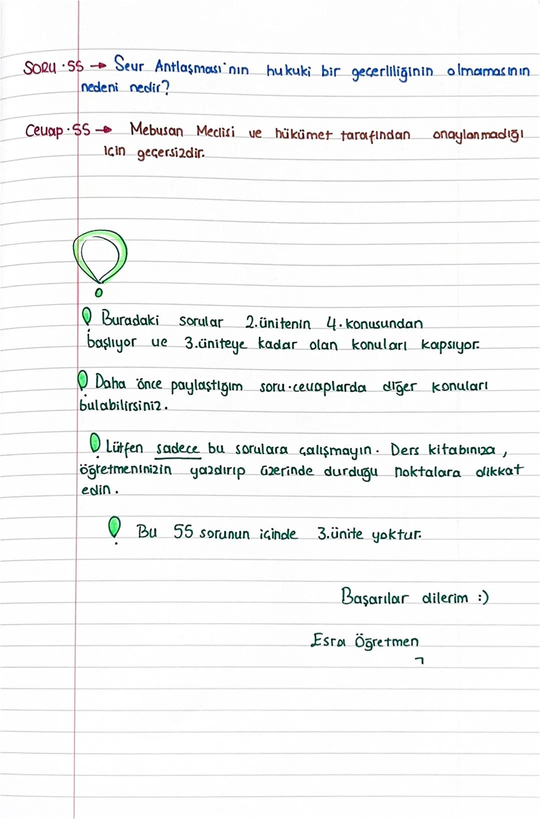 8.SINIF /T.C. İNKILAP TARİHİ VE ATATÜRKÇÜLÜK
1. DÖNEM 2. YAZILIYA HAZIRLIK
SORU CEVAP
ÇALIŞMASI
SORU 1 Kuva-yı Milliye nedir? Açıklayalım.
