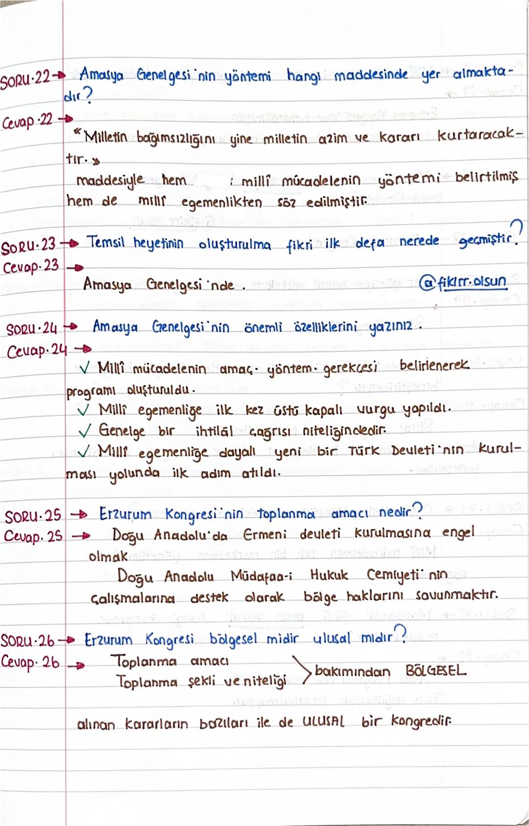 8.SINIF /T.C. İNKILAP TARİHİ VE ATATÜRKÇÜLÜK
1. DÖNEM 2. YAZILIYA HAZIRLIK
SORU CEVAP
ÇALIŞMASI
SORU 1 Kuva-yı Milliye nedir? Açıklayalım.