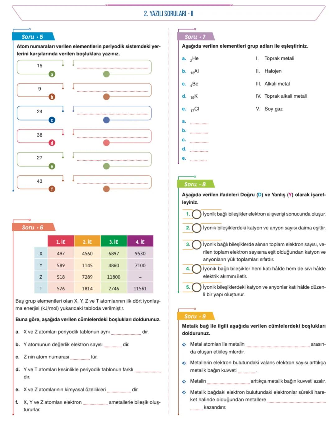 # Atom Modelleri
Dalton: Atom isi dolu küredir. Atom parçalaranaz. Bir elementin
tüm atomları aynı büyüldüktedir.
Thomson: Atom, pozitif b