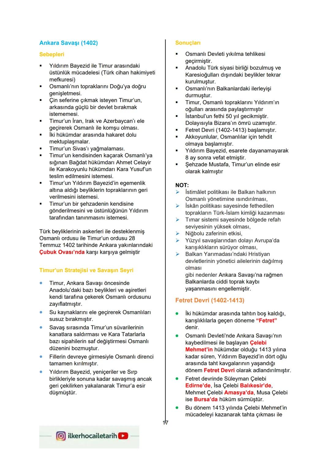 # 10.SINIF TARİH
# 1.DÖNEM 2.SINAV
# ÇALIŞMA NOTLARI
İlker Hoca İle Tarih
Youtube
HAZIRLAYAN
İLKER ÇİFTÇİ 10.SINIF TARİH 1.DÖNEM 2.SINAV
