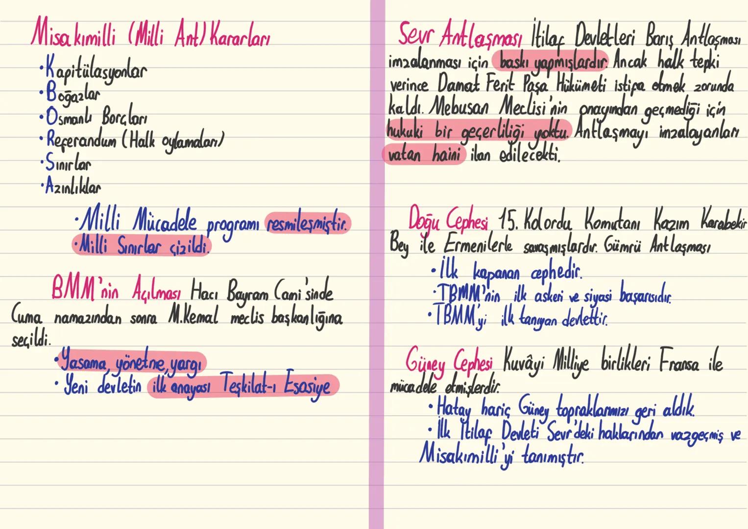 Mondros Ateşkes Antlaşması
M. Kemal Vaton kurtarmaktadaki kararlılığını gösterir.
Osmanlı Hükümeti İşgallerin geçici olduğunu düşünmüşlerdi