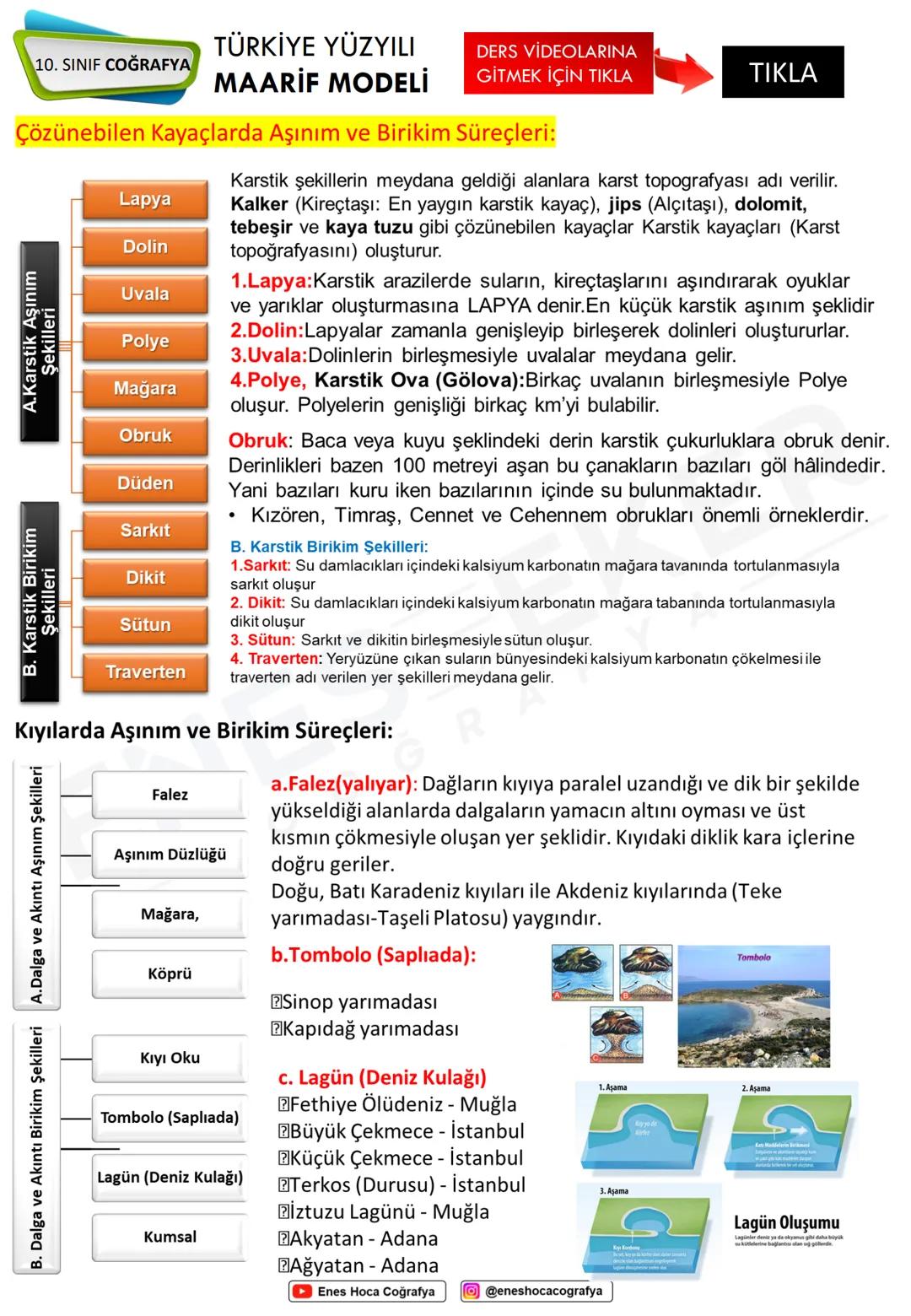 # TÜRKİYE YÜZYILI
## 10. SINIF COĞRAFYA
### MAARİF MODELİ
# DERS VİDEOLARINA
## GİTMEK İÇİN TIKLA
Yerin iç yapısı hakkında
- Deprem dalgal