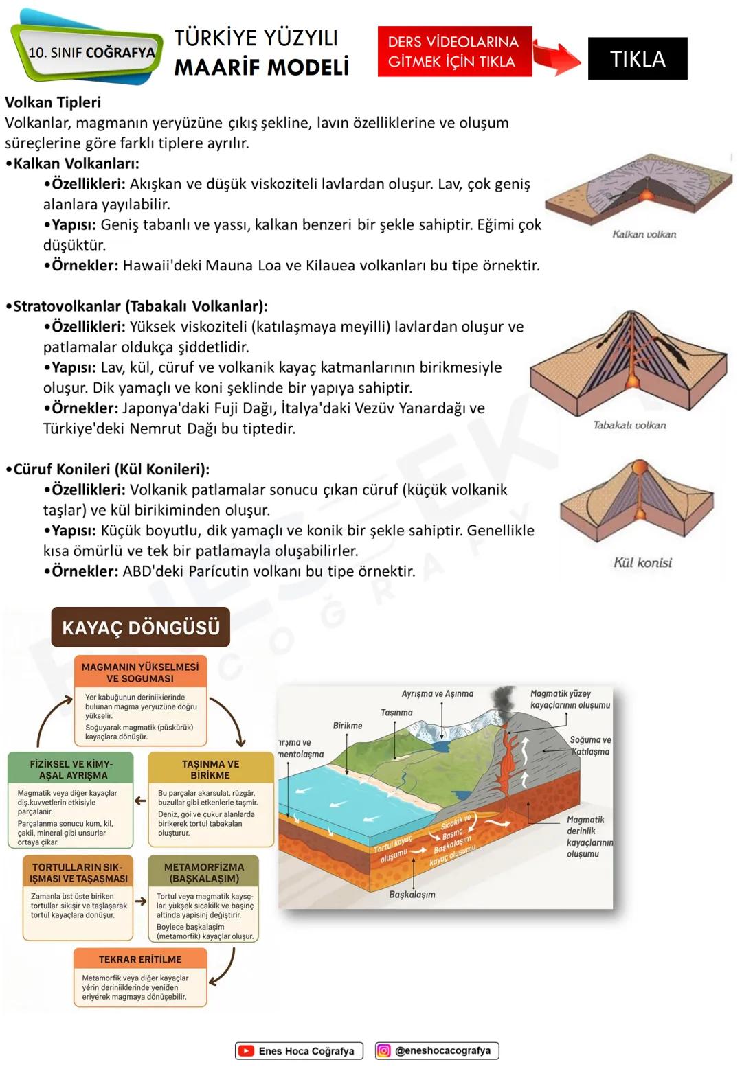 # TÜRKİYE YÜZYILI
## 10. SINIF COĞRAFYA
### MAARİF MODELİ
# DERS VİDEOLARINA
## GİTMEK İÇİN TIKLA
Yerin iç yapısı hakkında
- Deprem dalgal