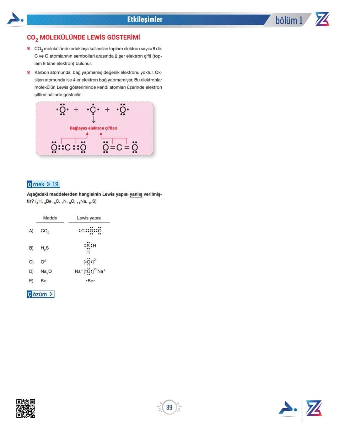 # Etkileşimler
# LEWİS NOKTA YAPISI
* Element molekülleri ve bileşikler oluşurken atomlar arasında güç-
lü etkileşimler meydana gelir.