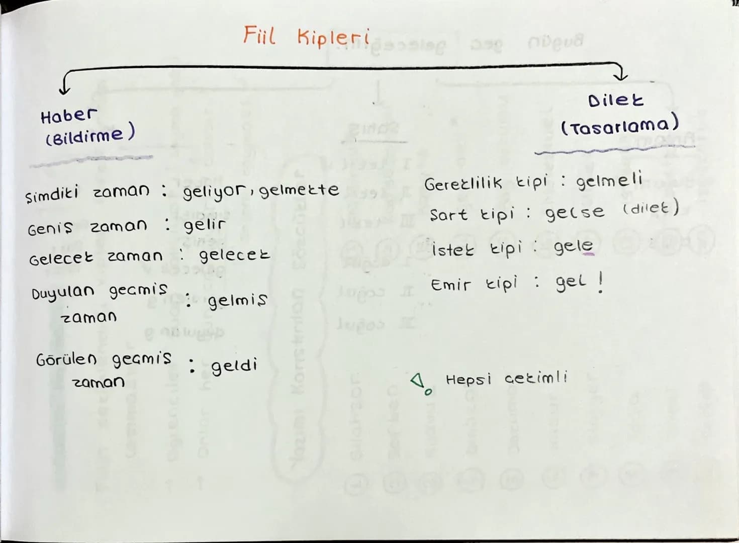 # Fiilde Anlam Özellikleri
Eylemler, bildirdikleri isin, hareketin özelliklerine göre üç türe ayrılır:
KILIS
ONU ✓
- okudu
- Kırdı
- incele