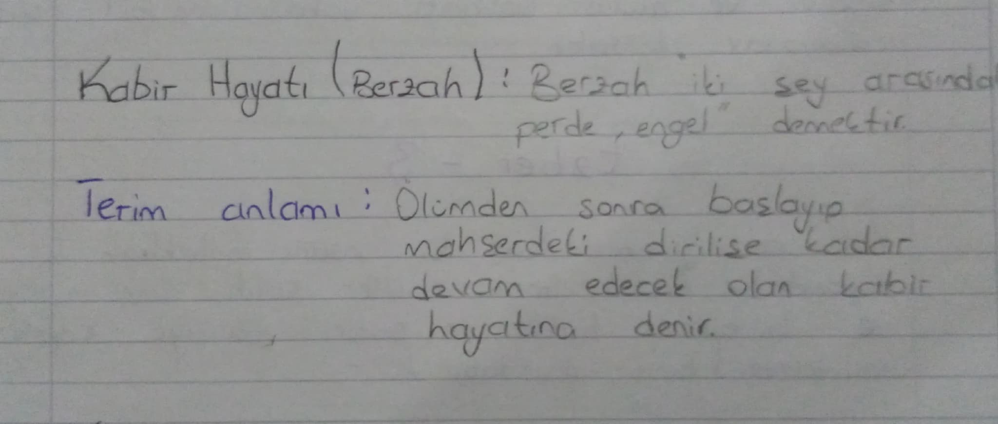 # Ahiret Alemi
Alairet i "ilk anlamdaki "evvel" kelimesinin zitti
olup "son" demektir.
Terim anlamı: Dunya hayatından sonra başlayıp
sonsuza